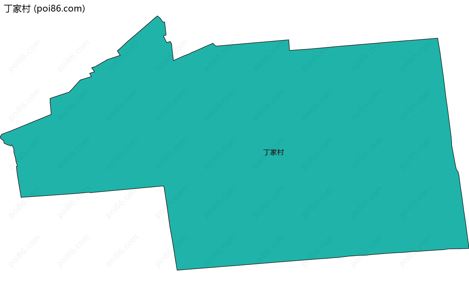 丁家村边界地图