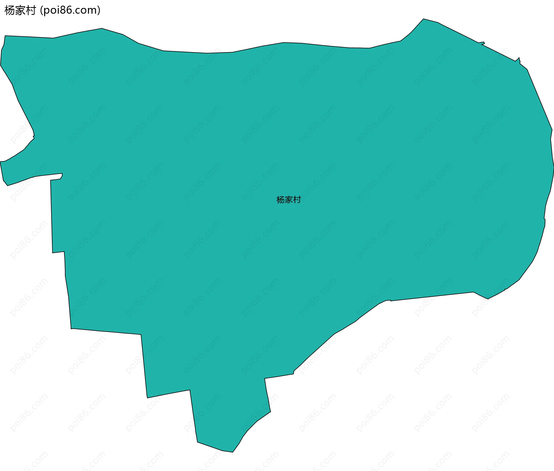 杨家村边界地图