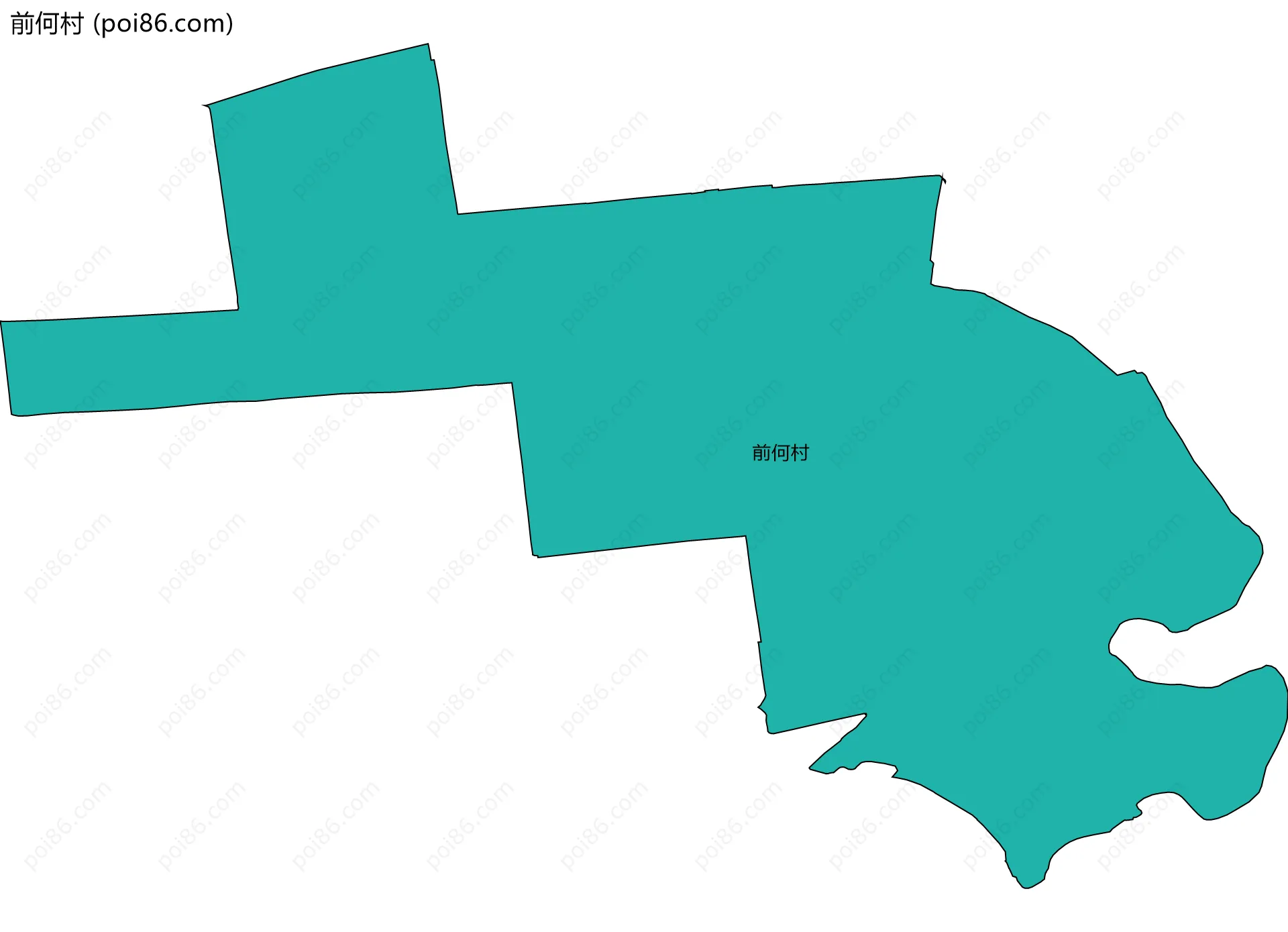 前何村边界地图