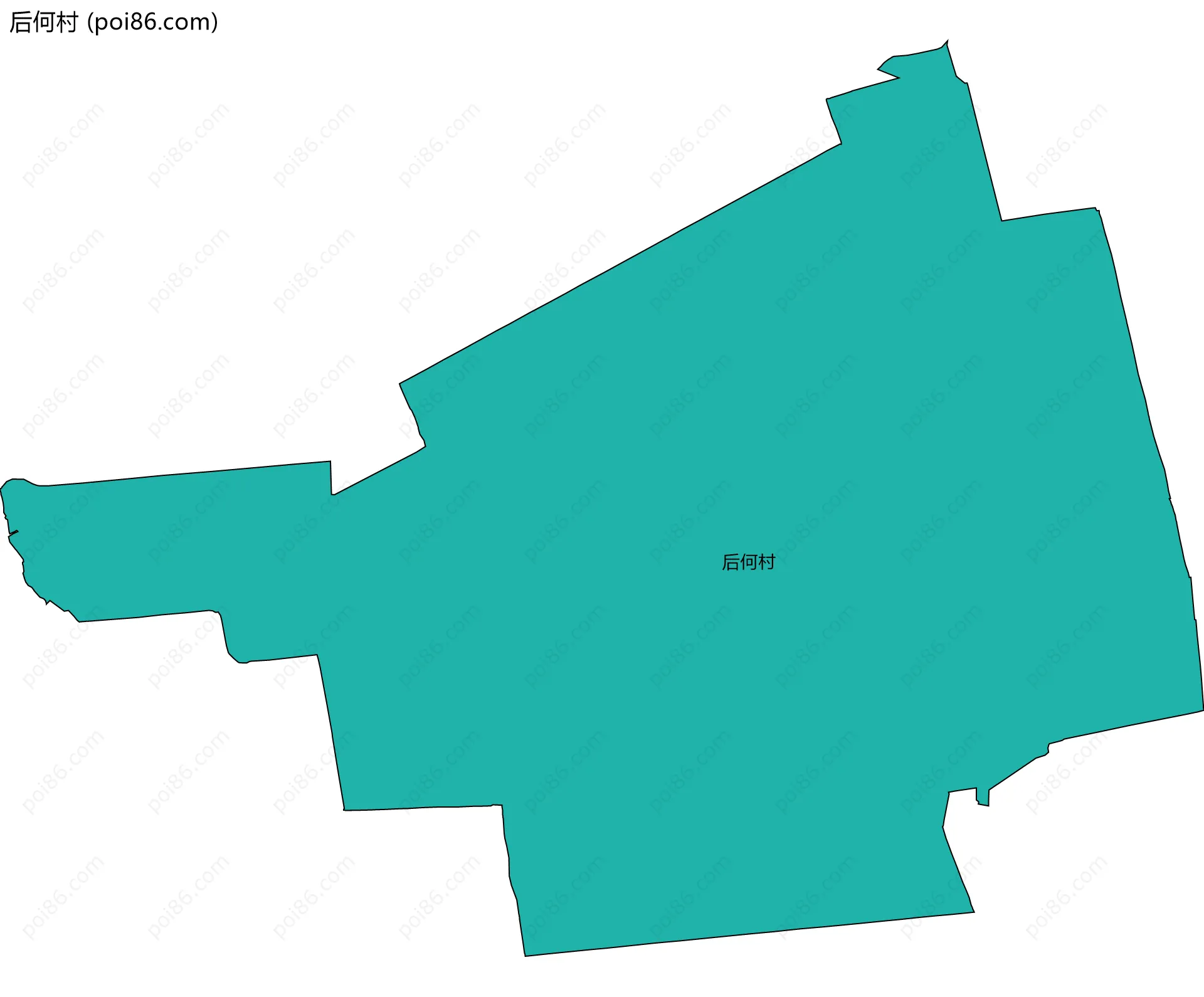 后何村边界地图