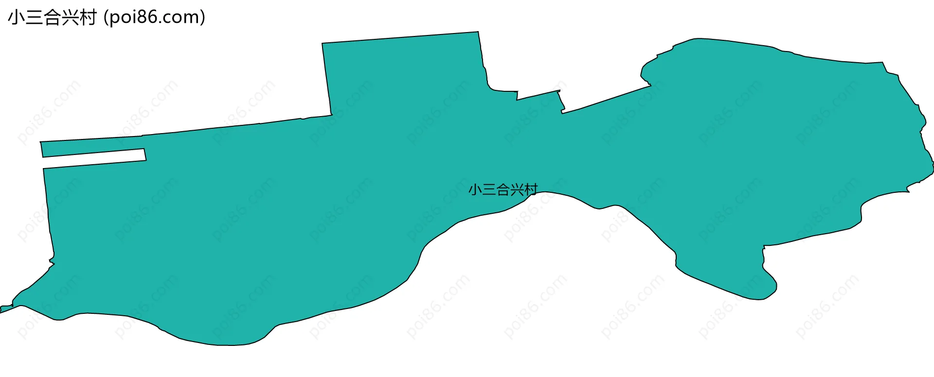 小三合兴村边界地图