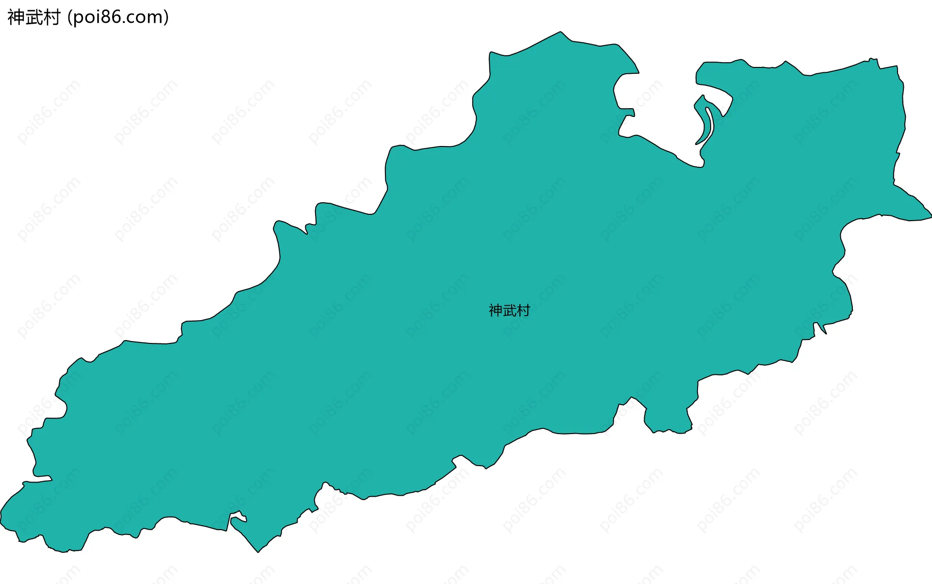 神武村边界地图
