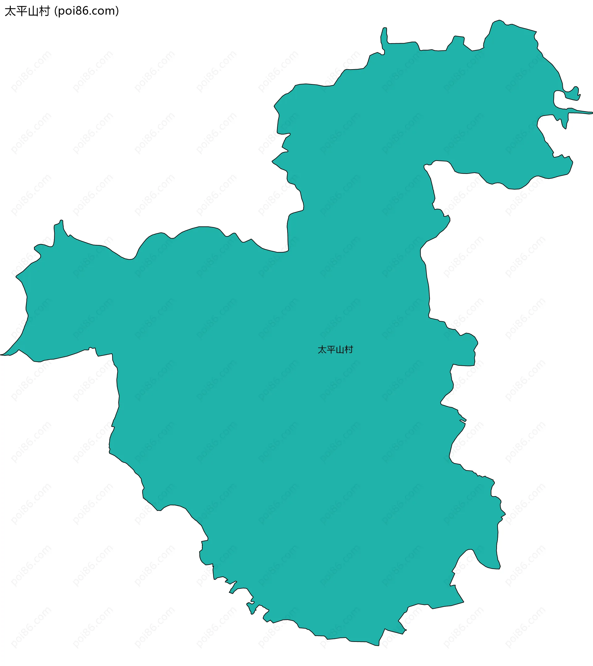 太平山村边界地图