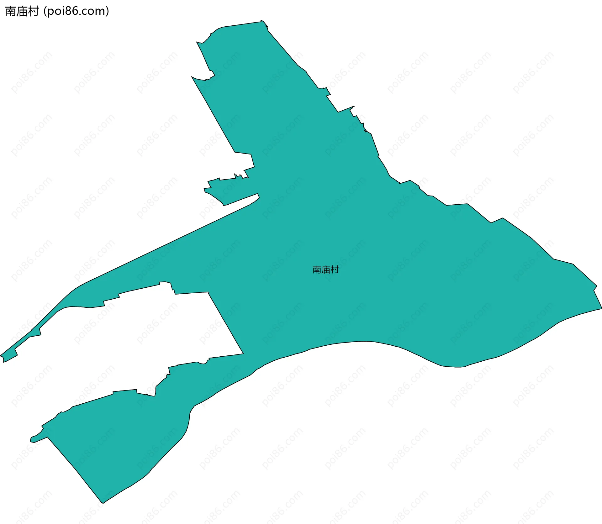 南庙村边界地图