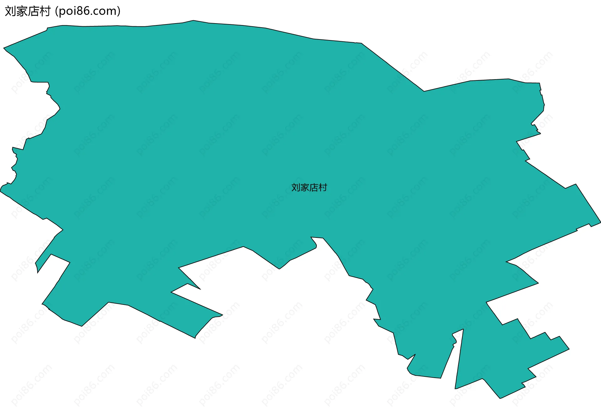 刘家店村边界地图