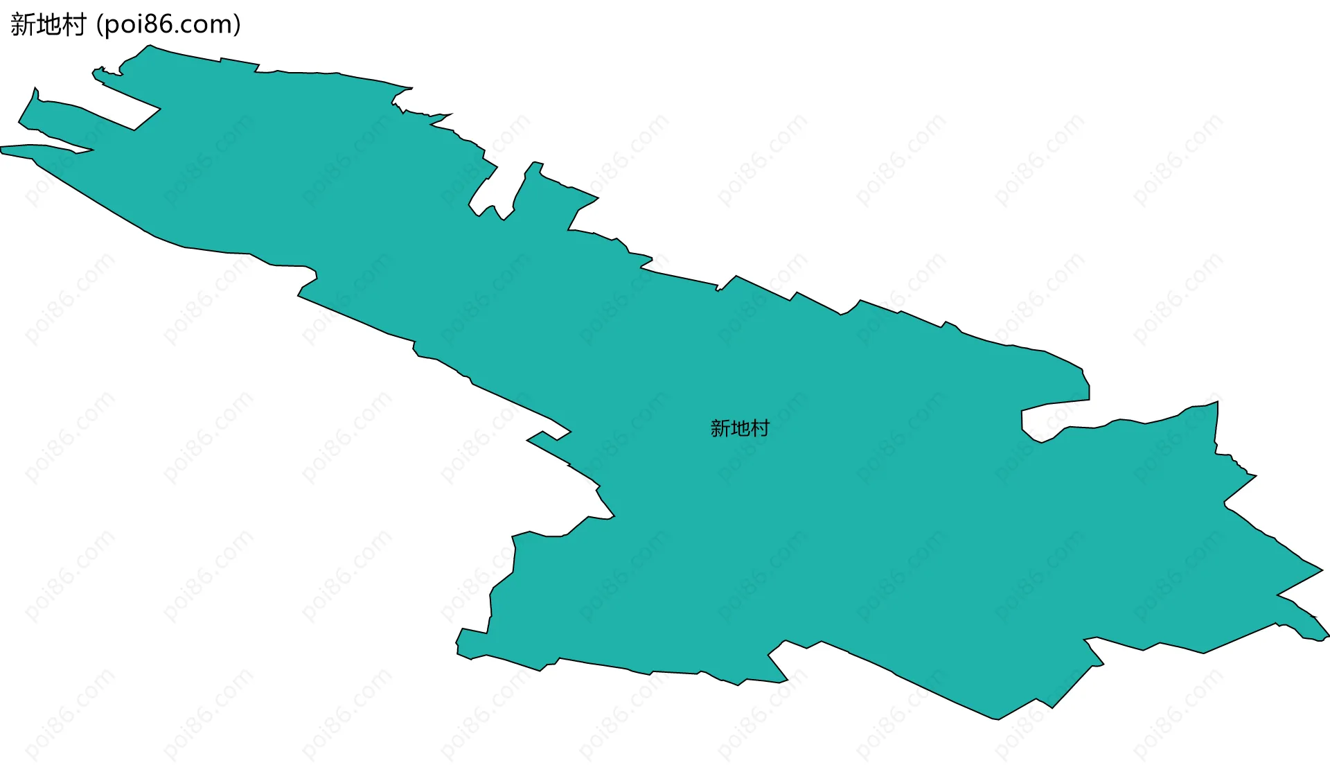 新地村边界地图