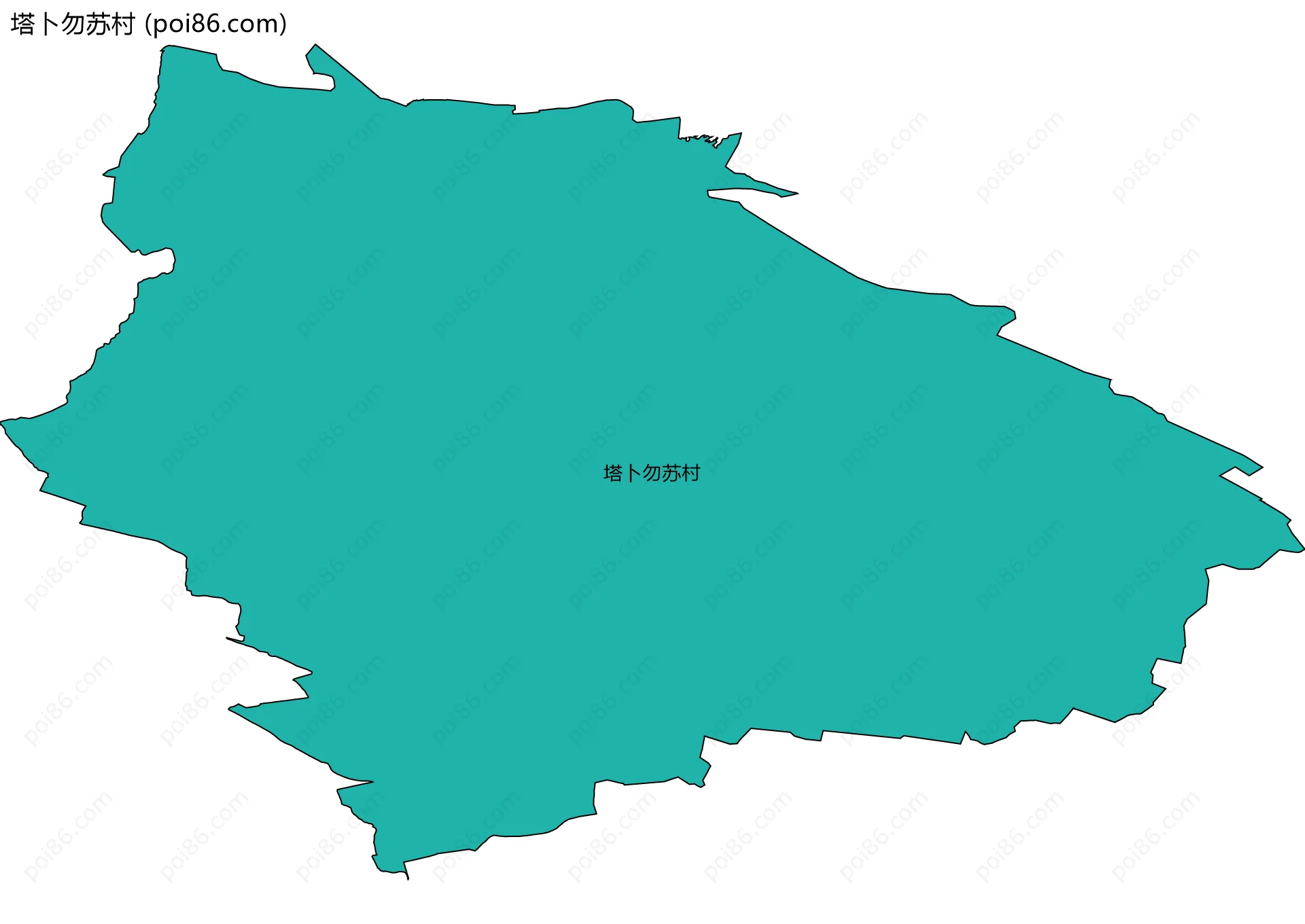塔卜勿苏村边界地图