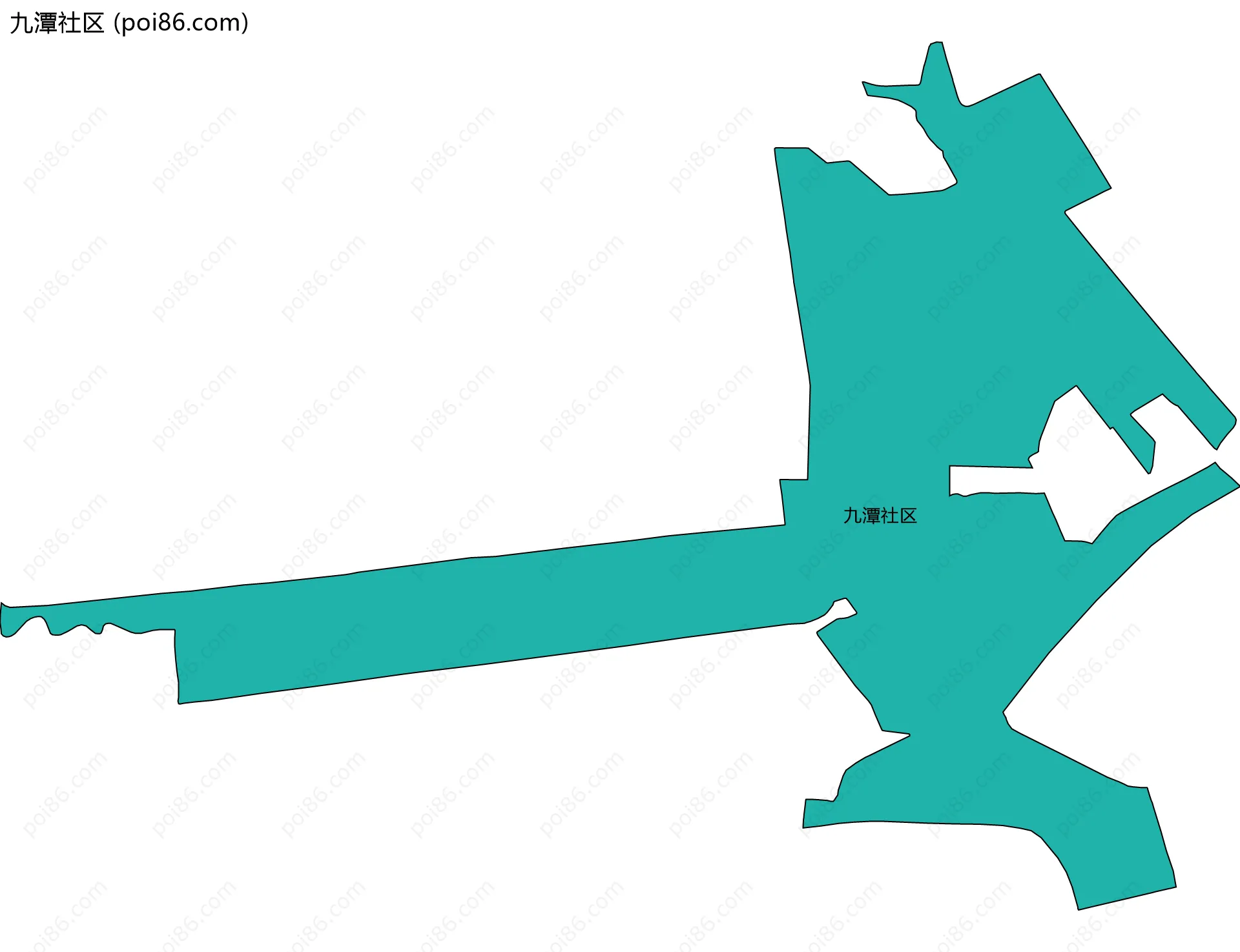 九潭社区边界地图