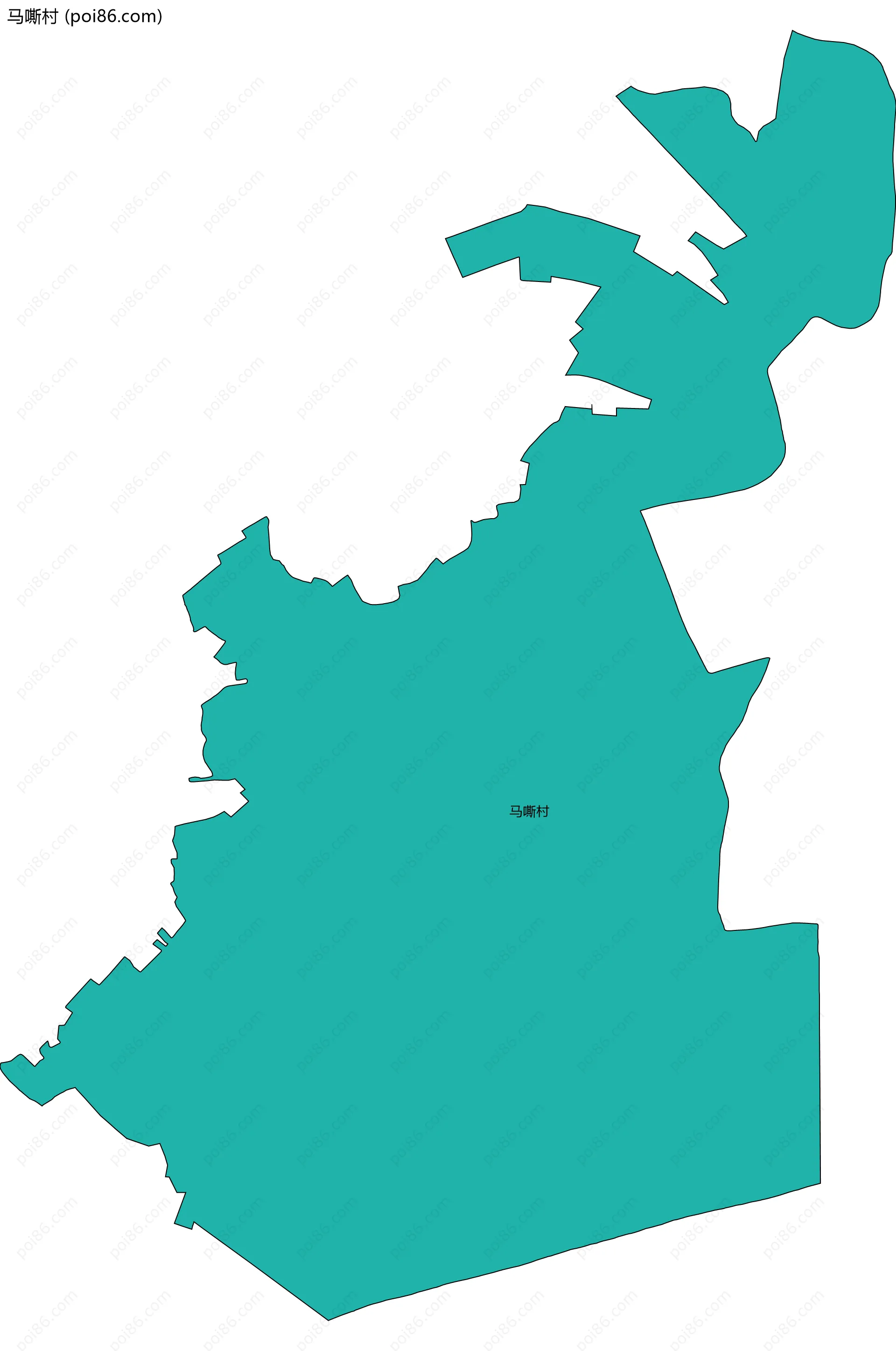 马嘶村边界地图