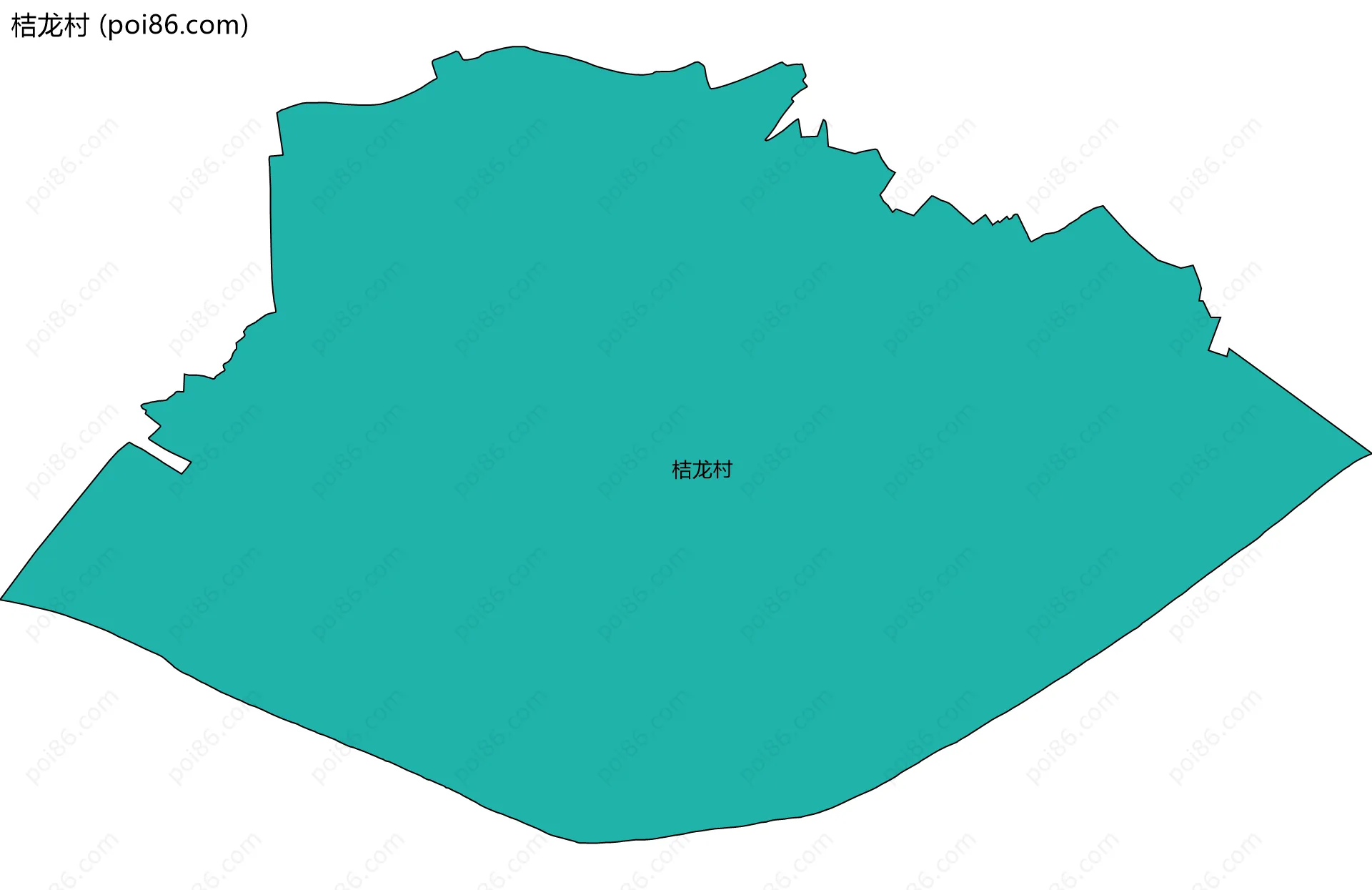 桔龙村边界地图