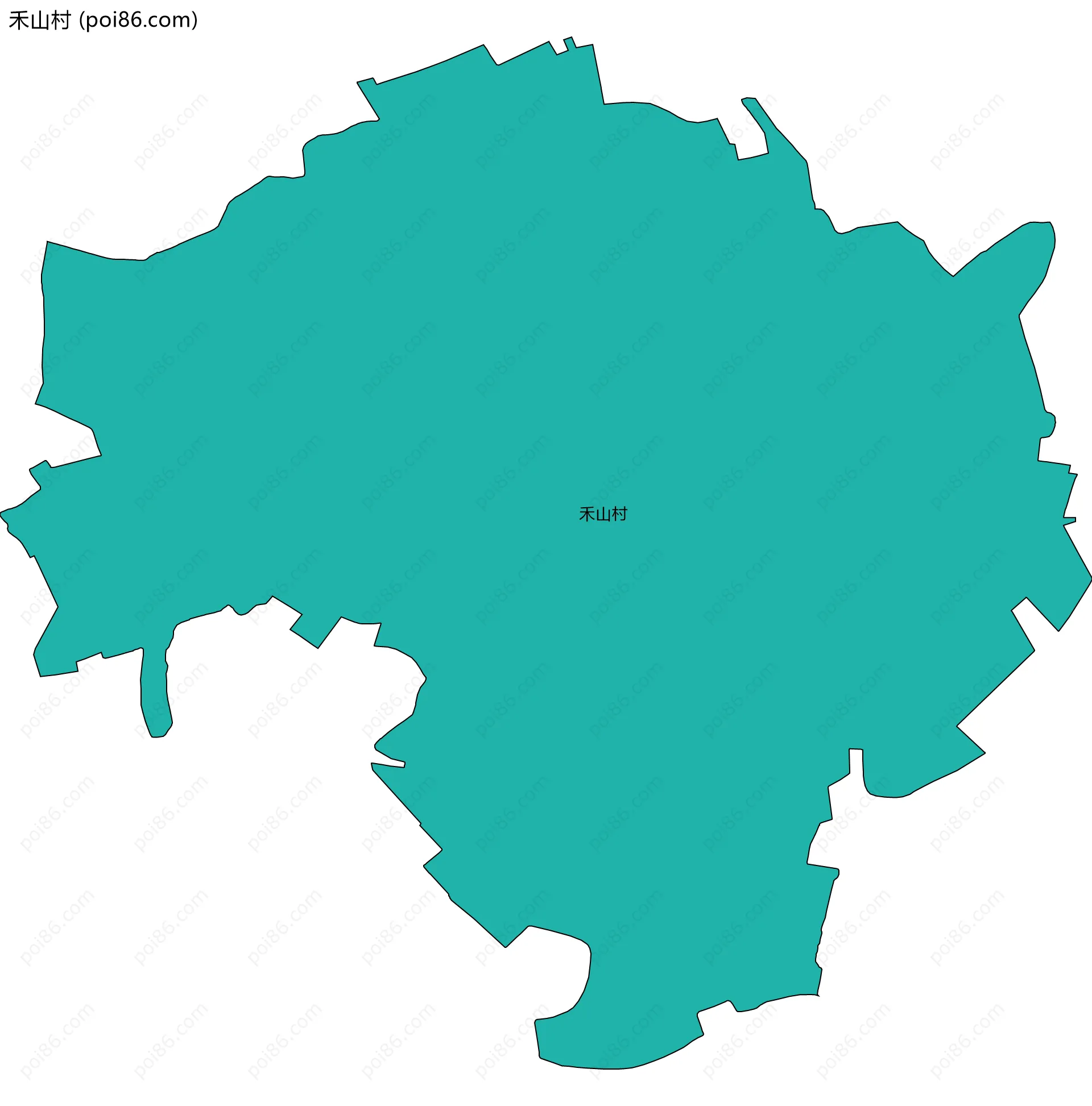 禾山村边界地图