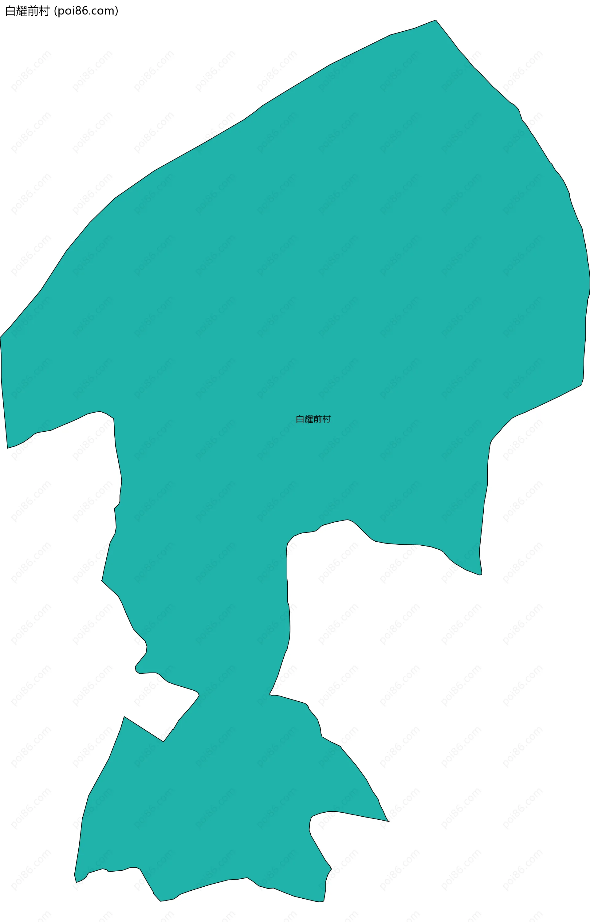 白耀前村边界地图