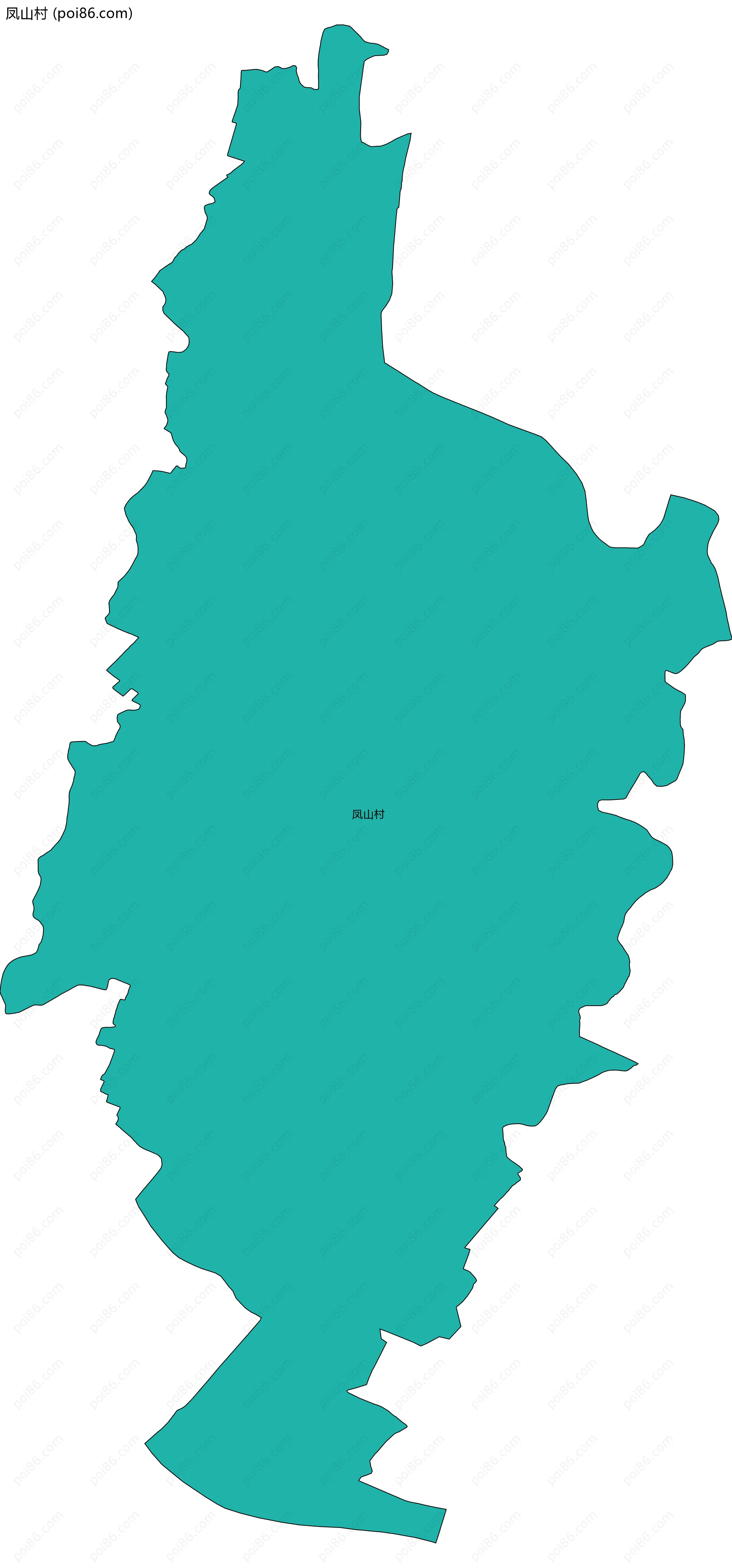 凤山村边界地图