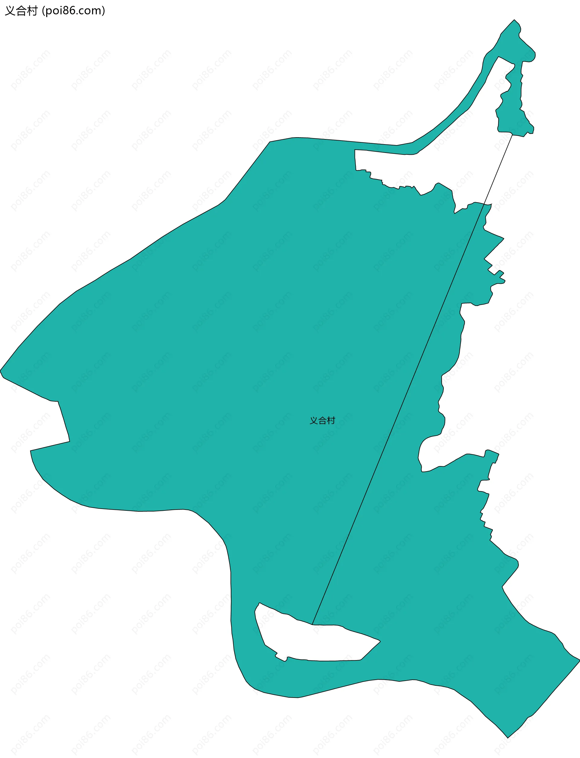 义合村边界地图