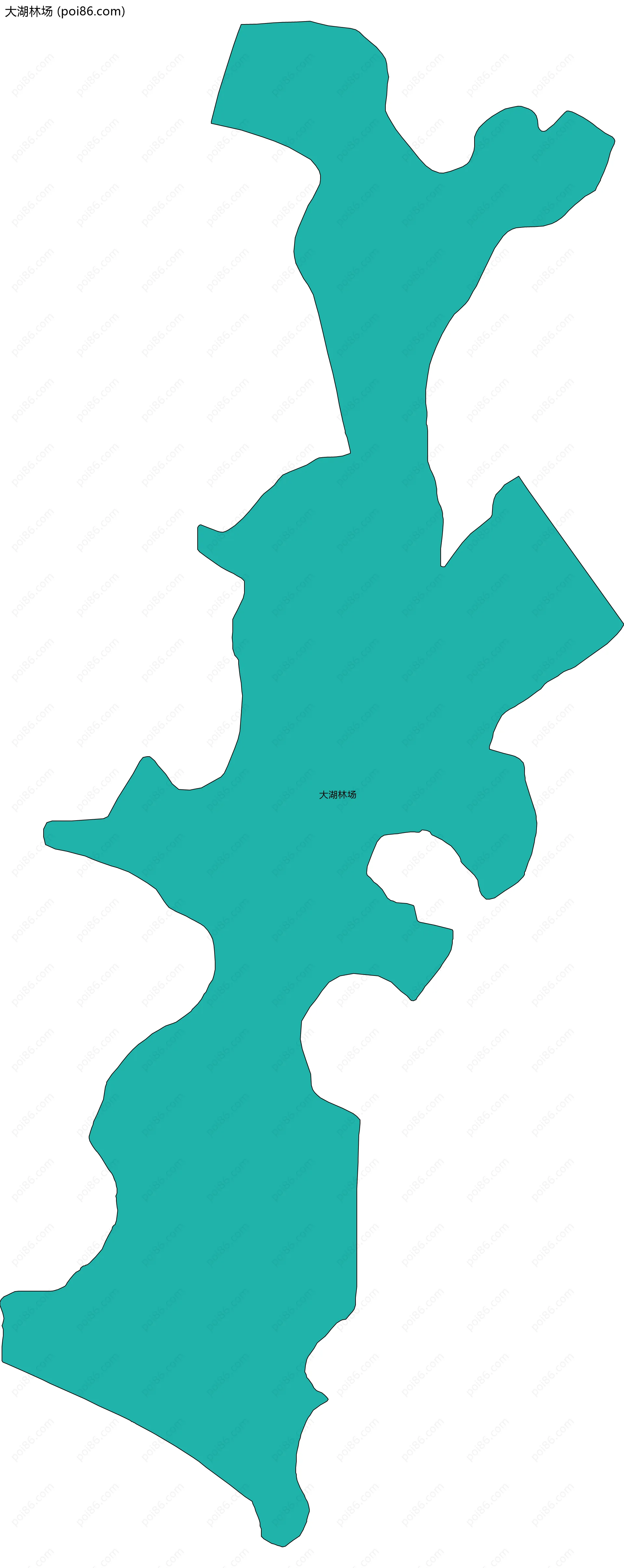 大湖林场边界地图