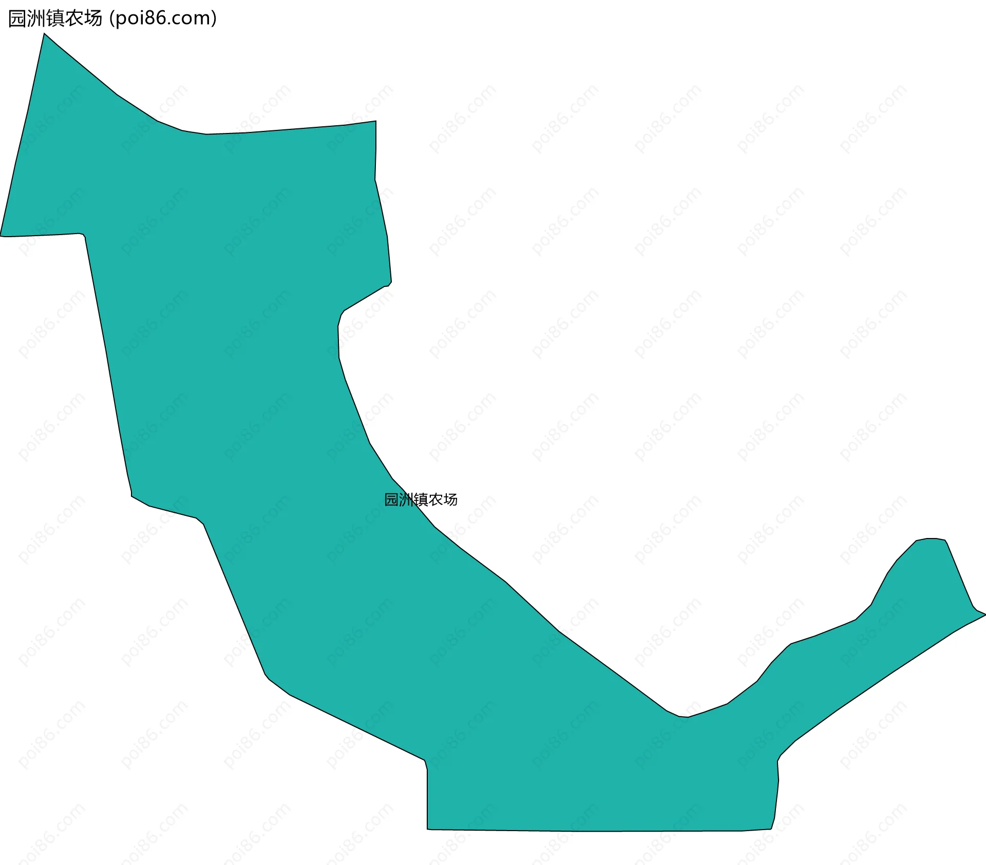 园洲镇农场边界地图