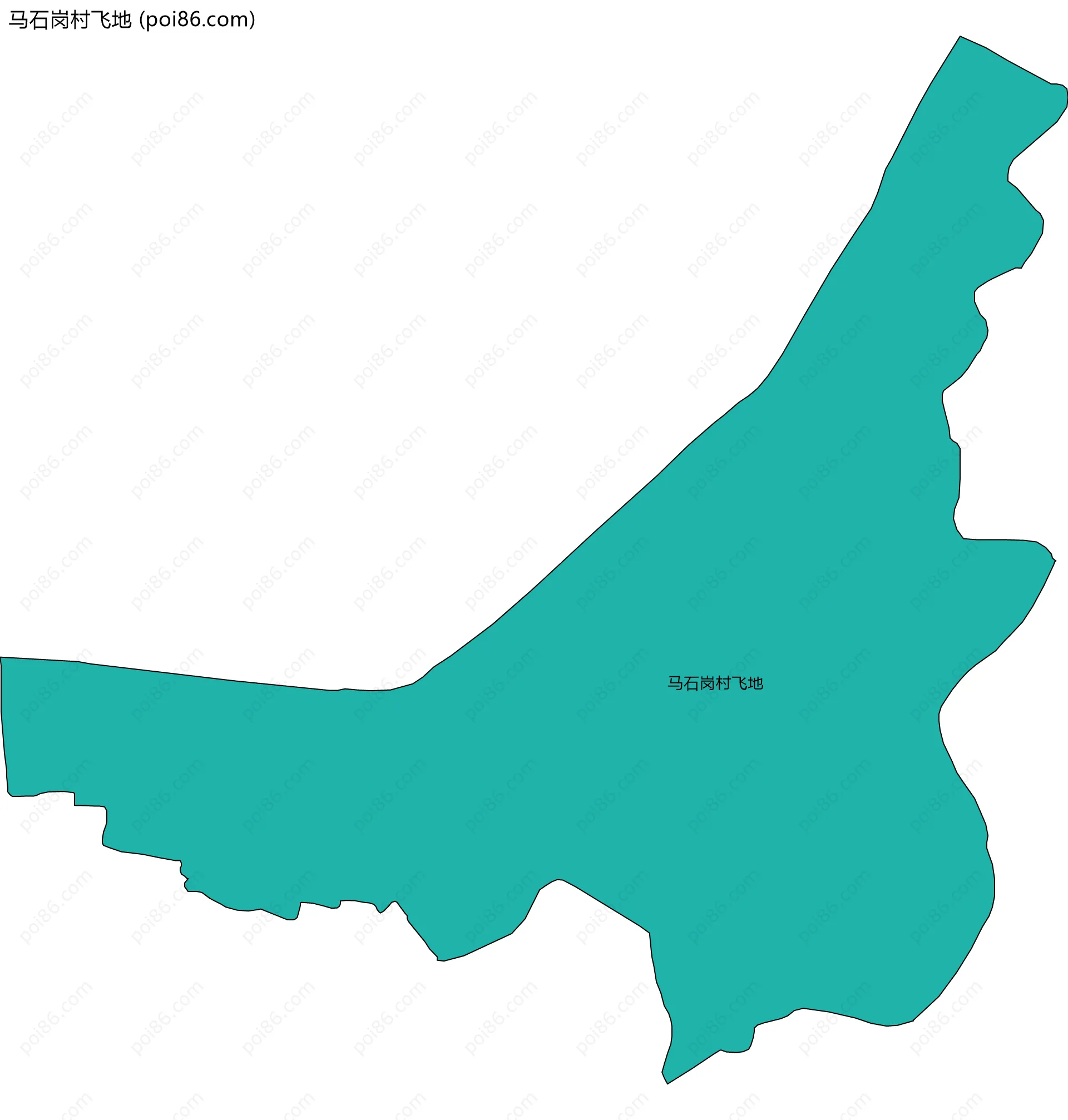 马石岗村飞地边界地图