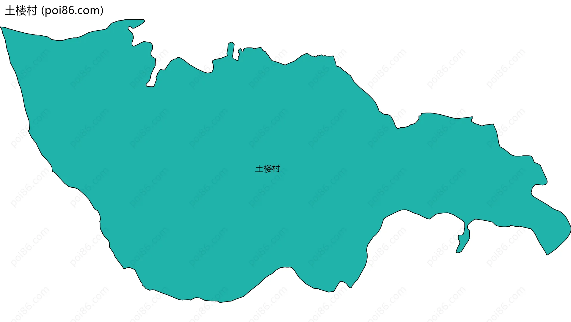 土楼村边界地图