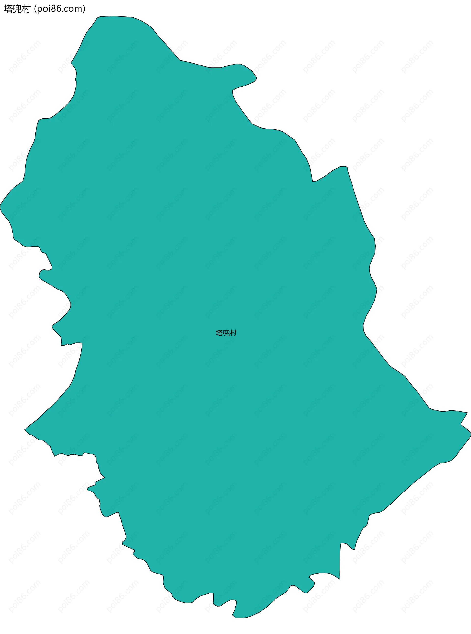 塔兜村边界地图