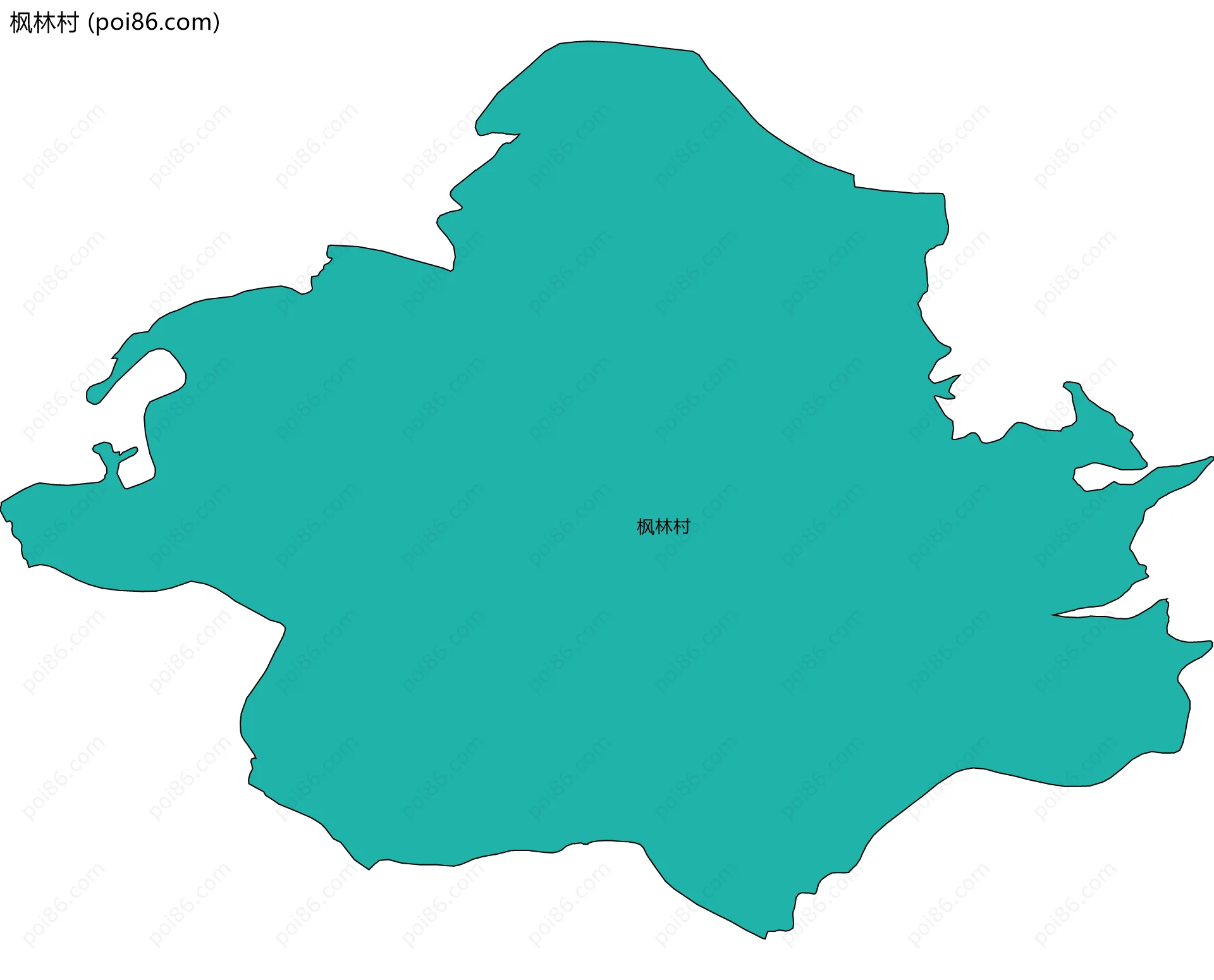 枫林村边界地图