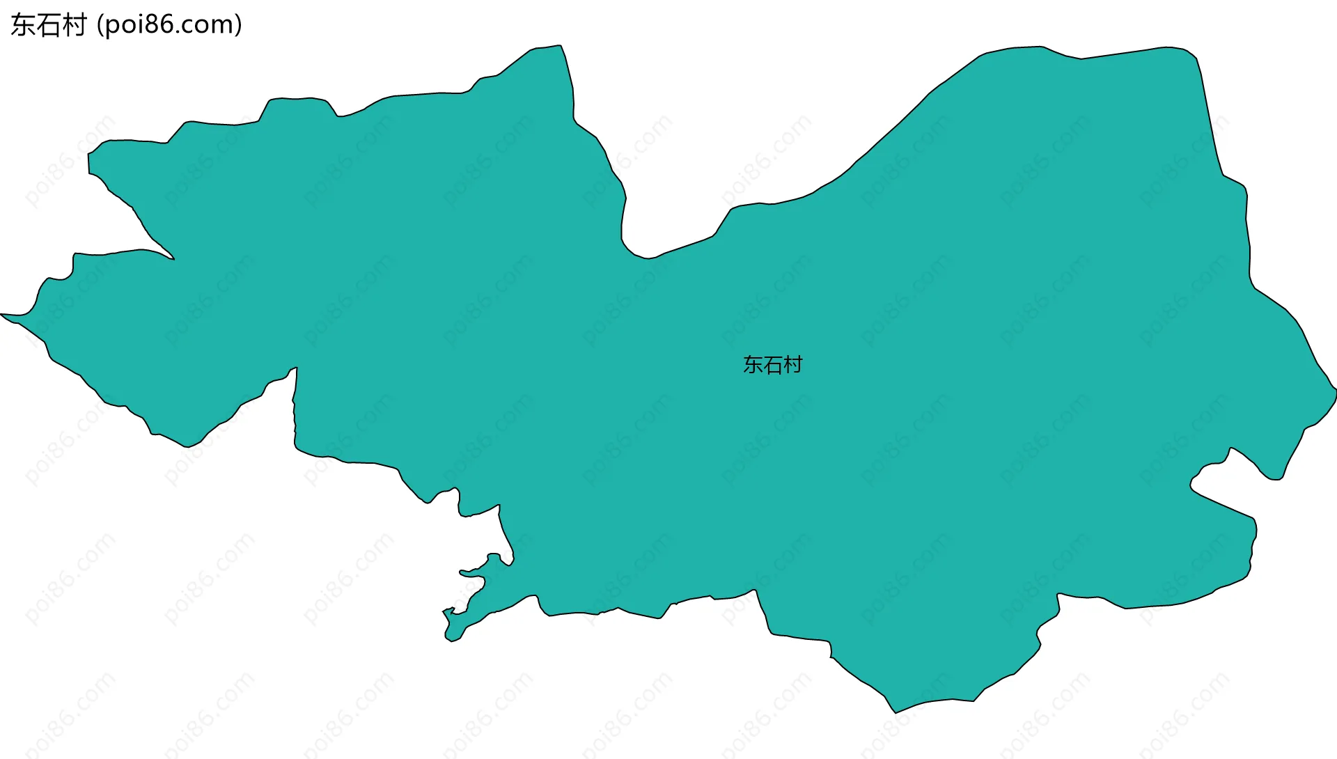 东石村边界地图
