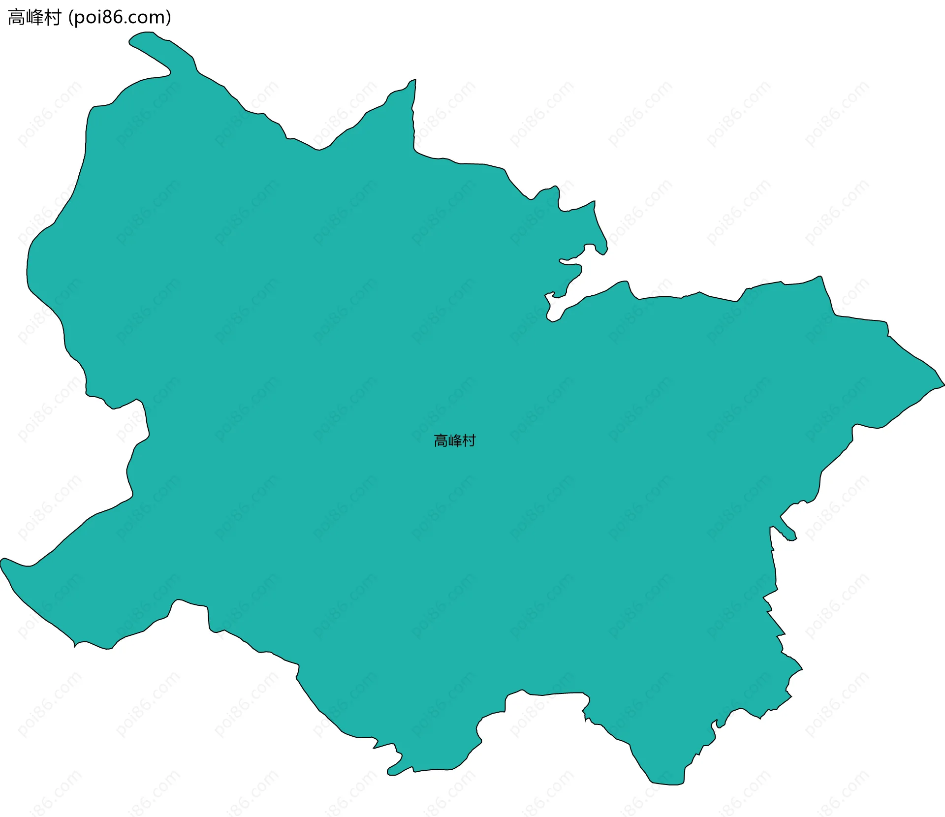 高峰村边界地图