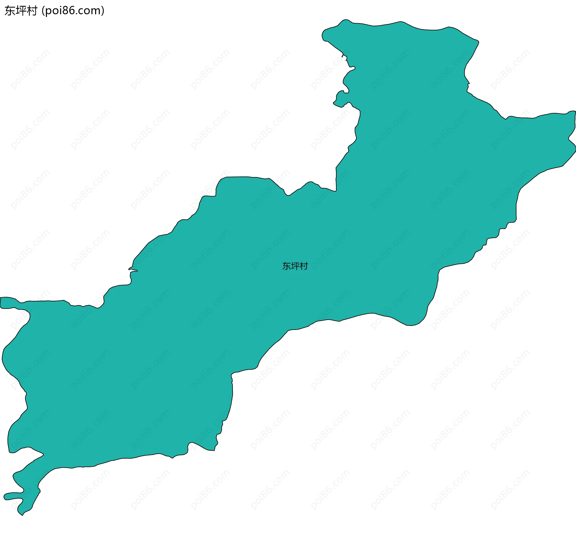 东坪村边界地图