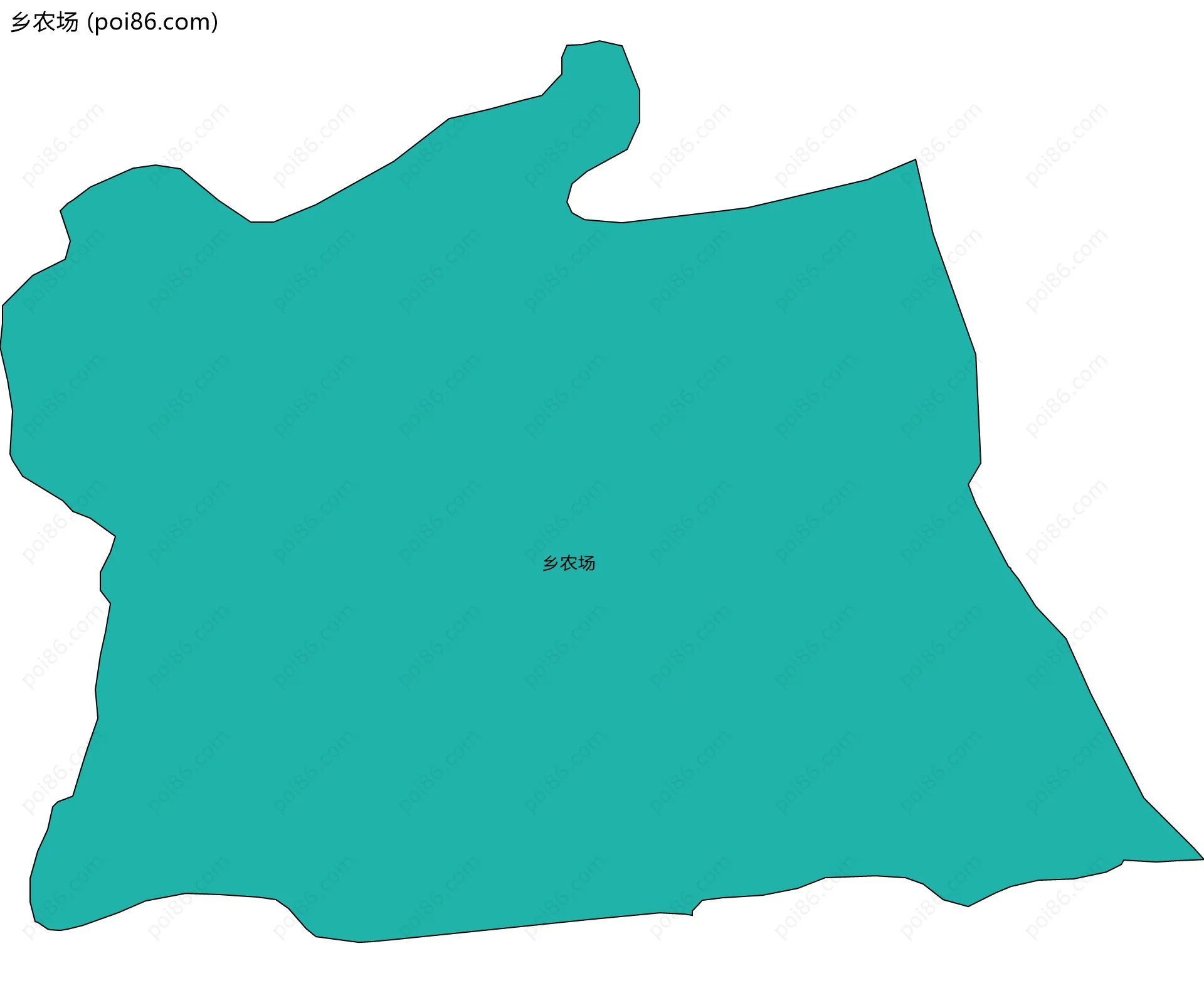 乡农场边界地图