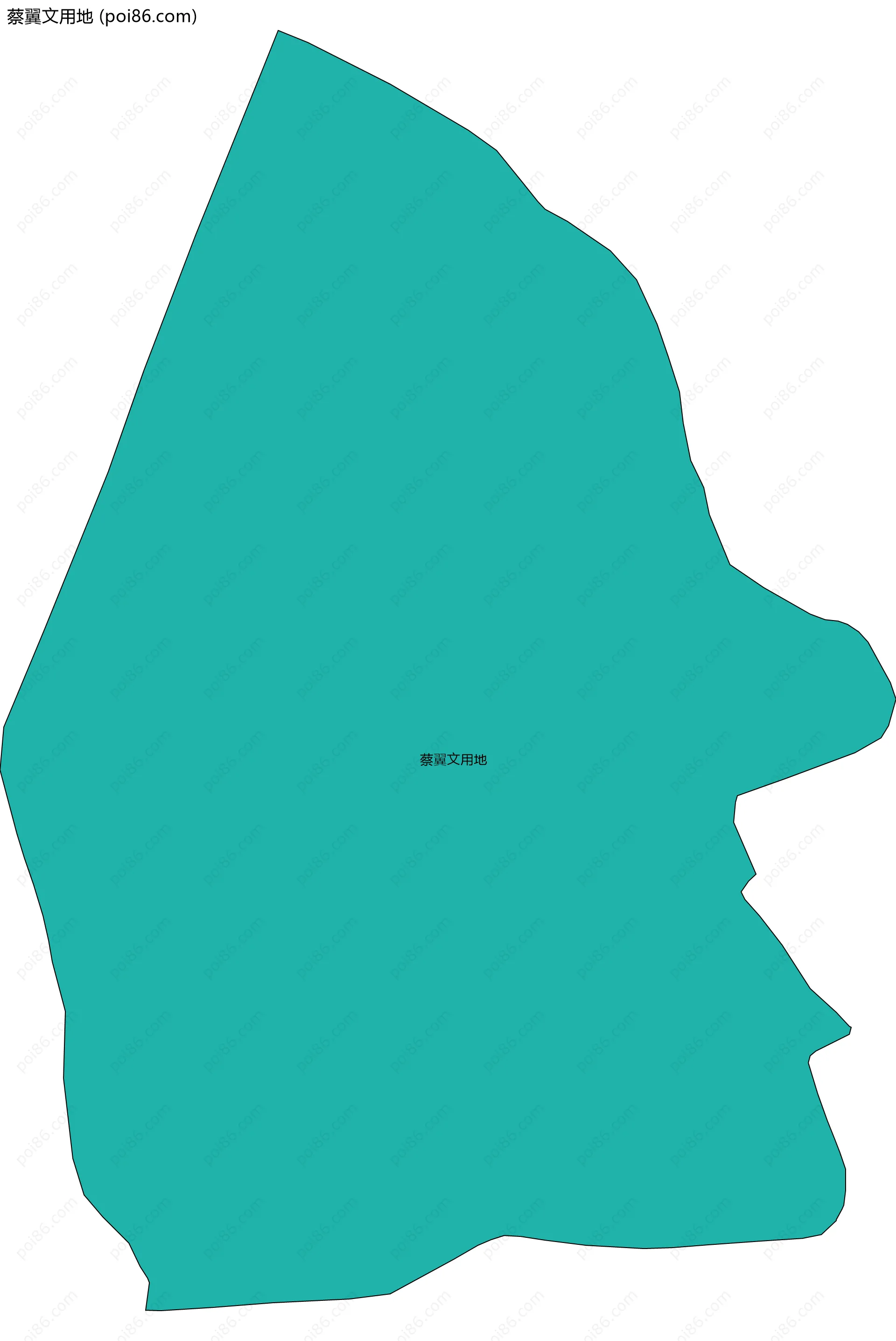 蔡翼文用地边界地图