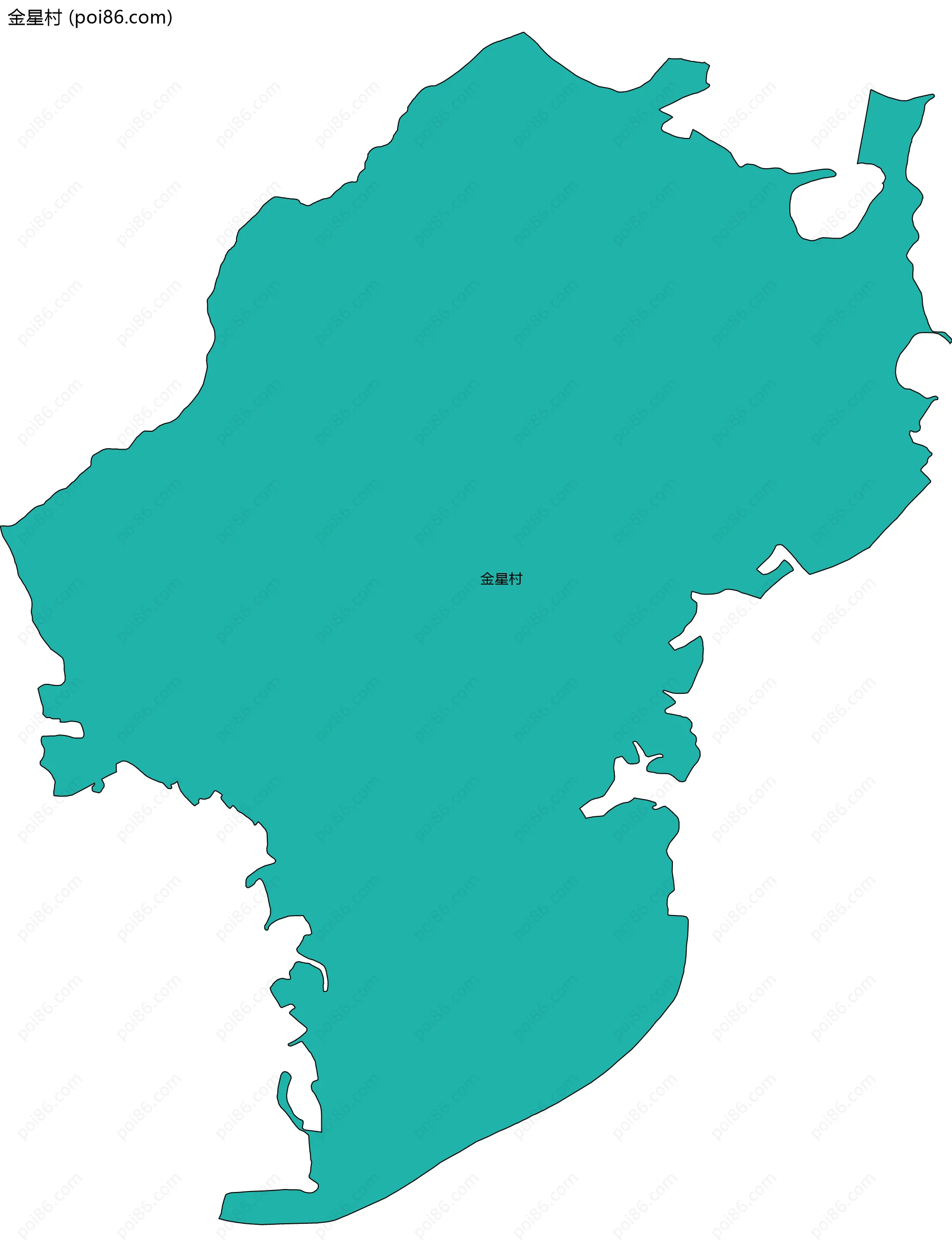 金星村边界地图