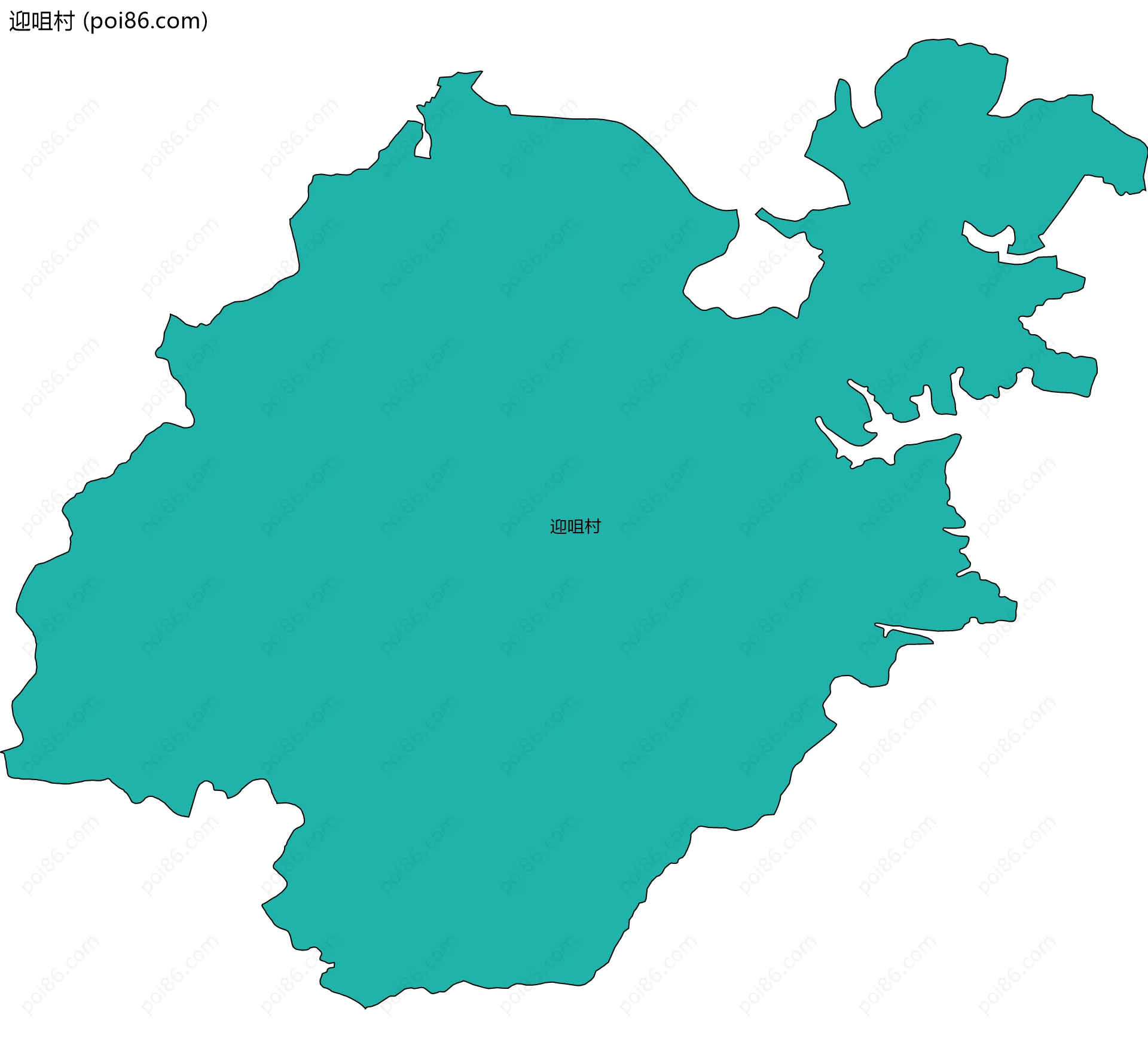 迎咀村边界地图