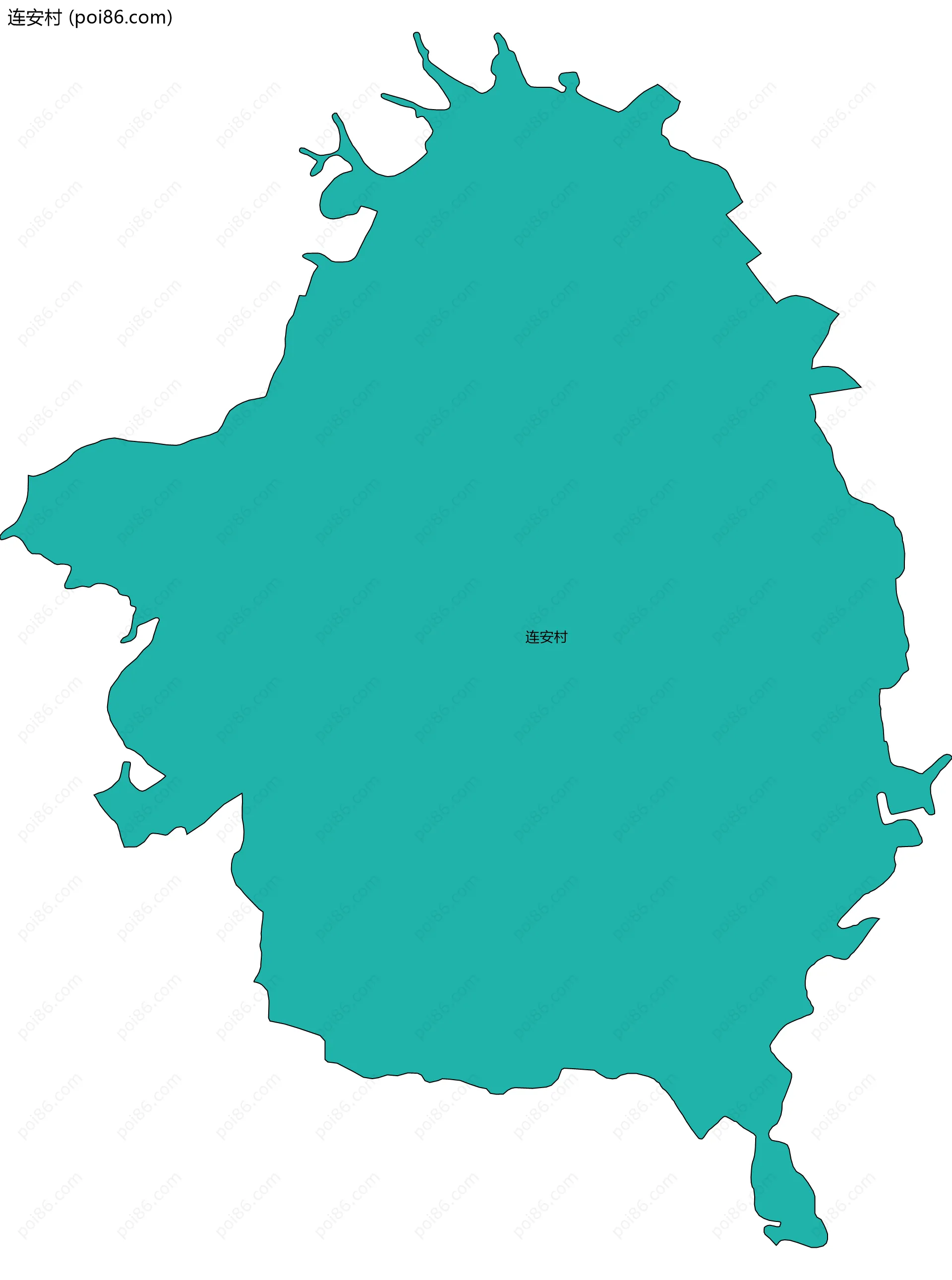 连安村边界地图