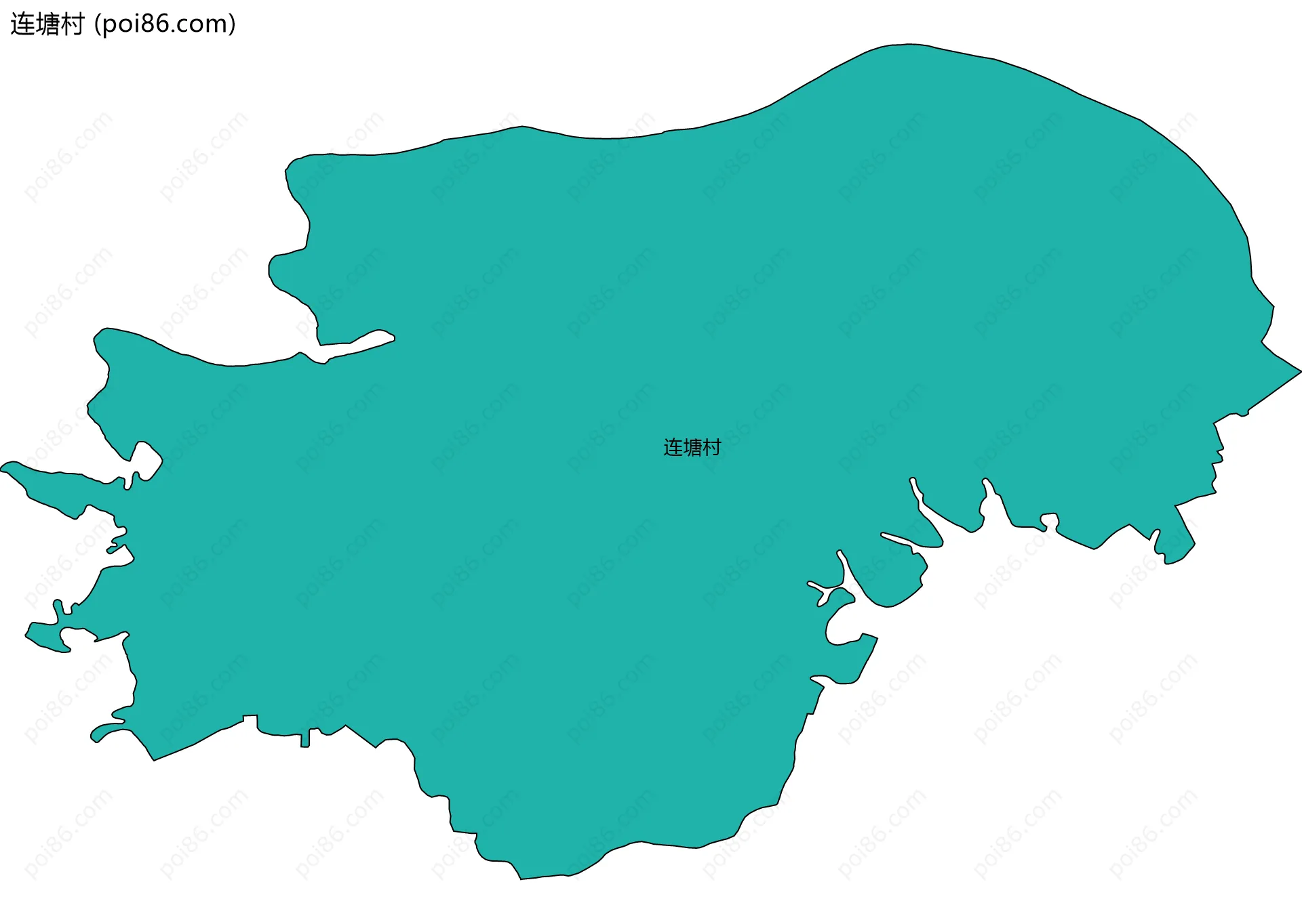 连塘村边界地图