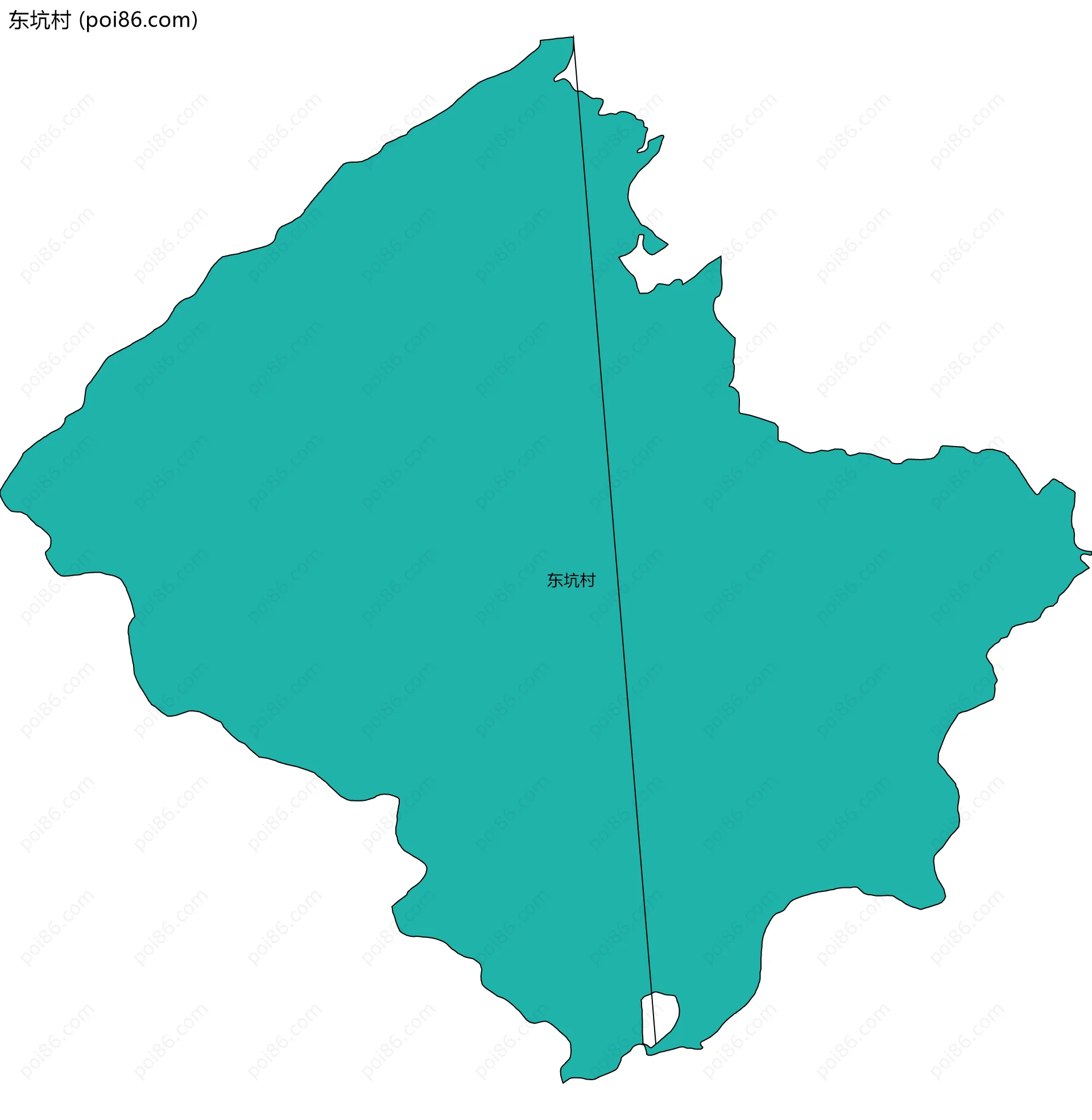 东坑村边界地图