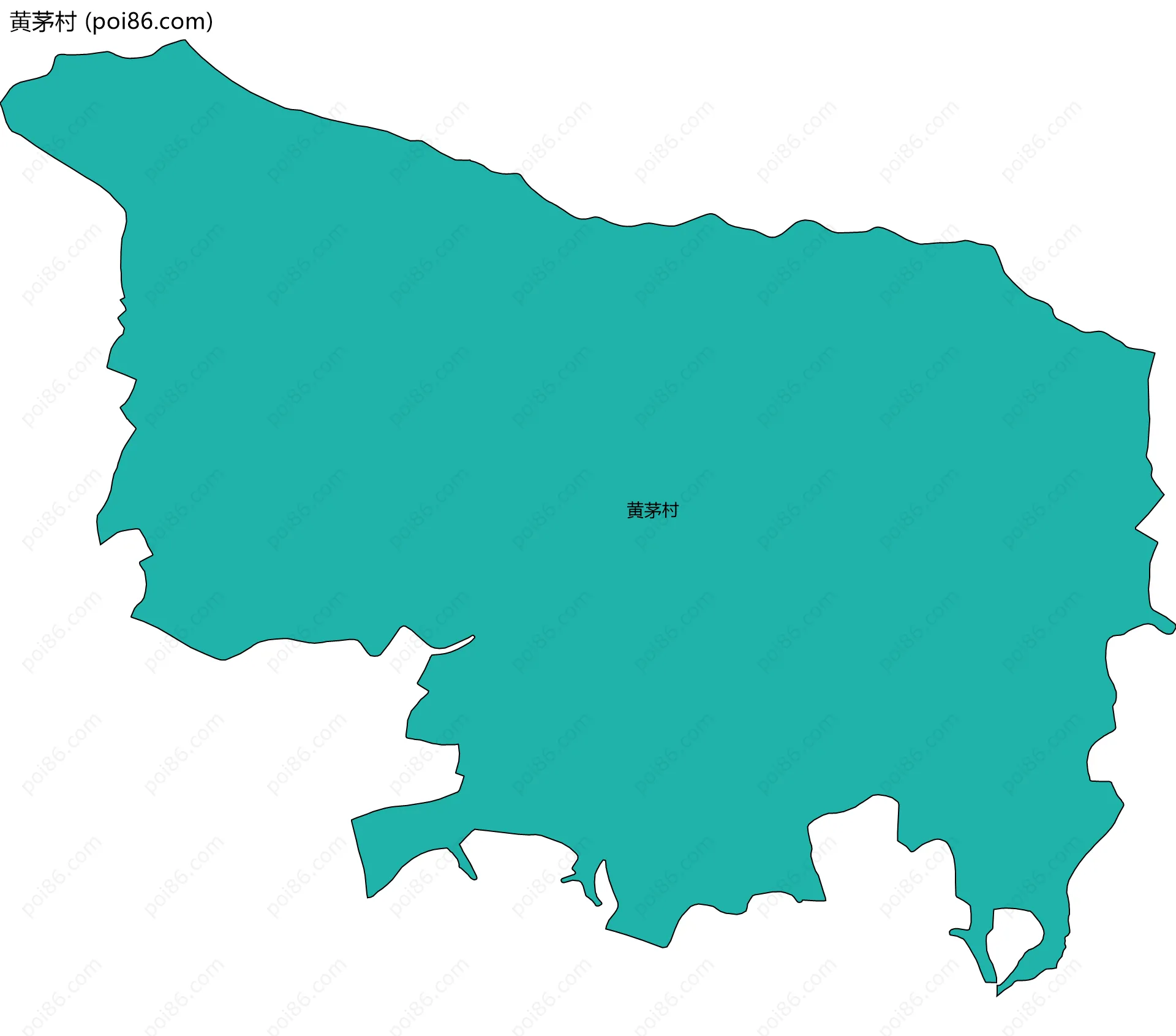 黄茅村边界地图