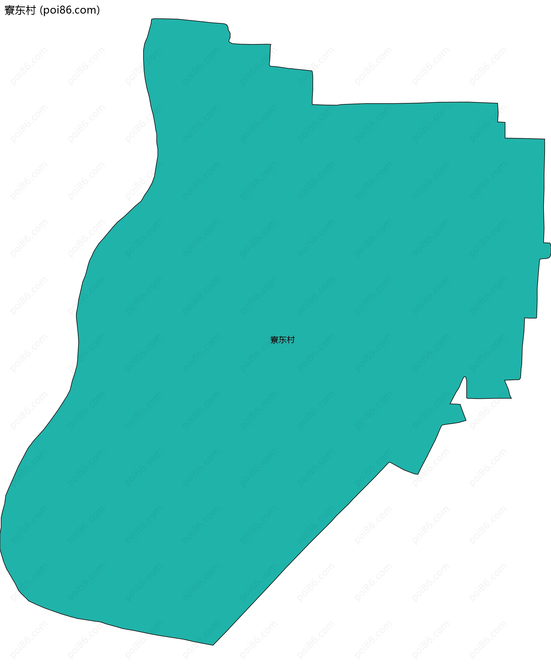 寮东村边界地图