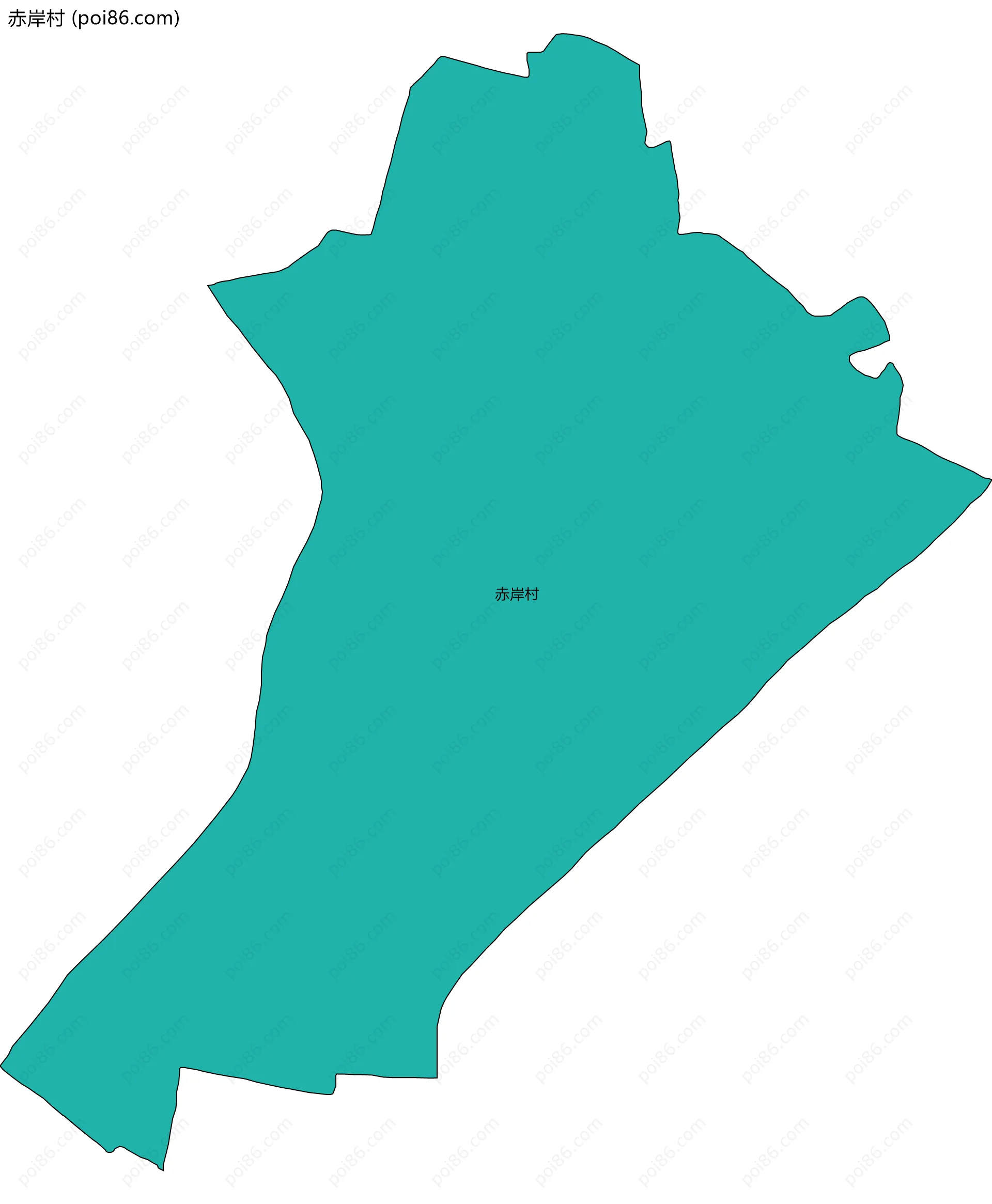 赤岸村边界地图