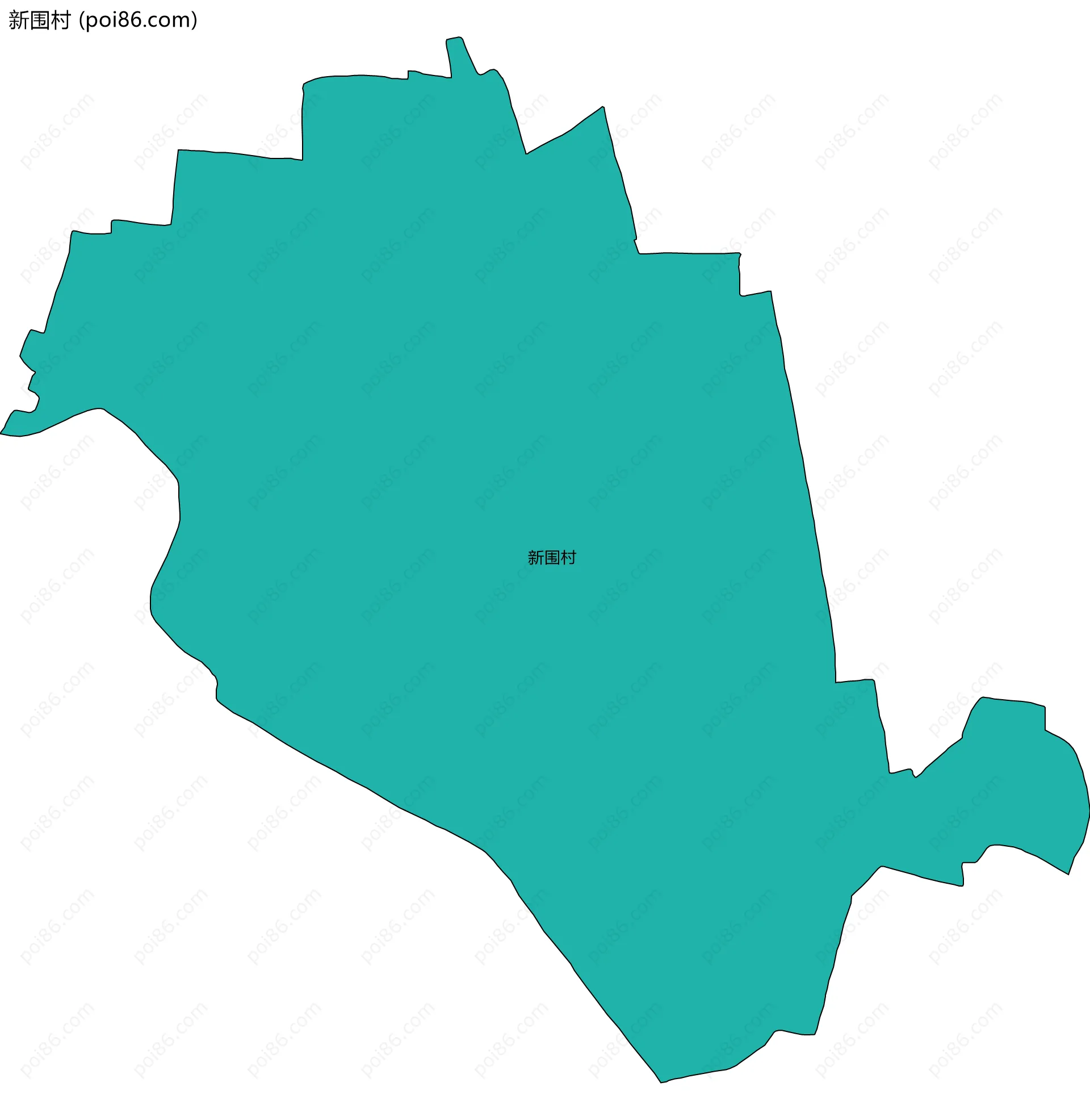 新围村边界地图
