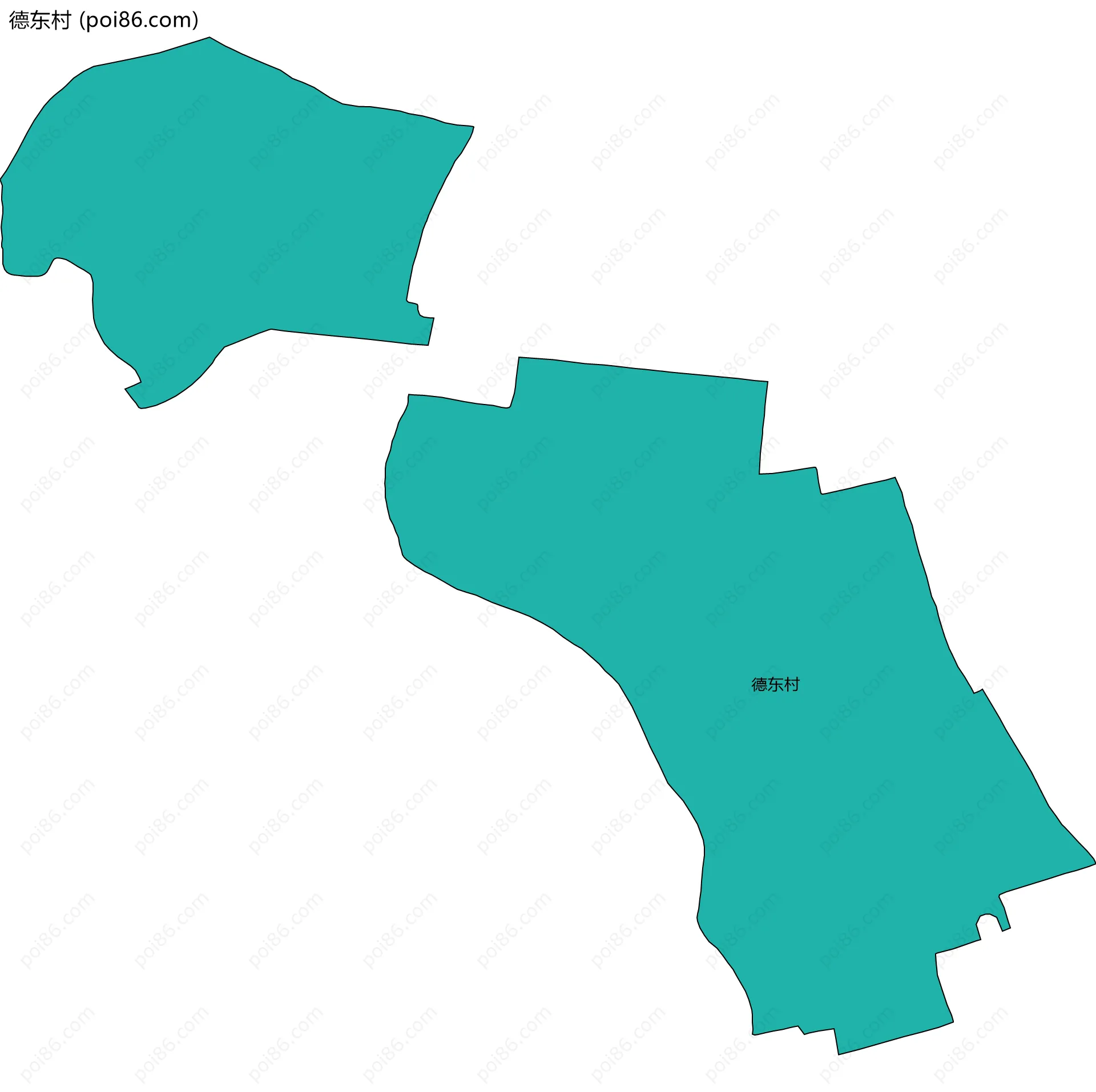 德东村边界地图