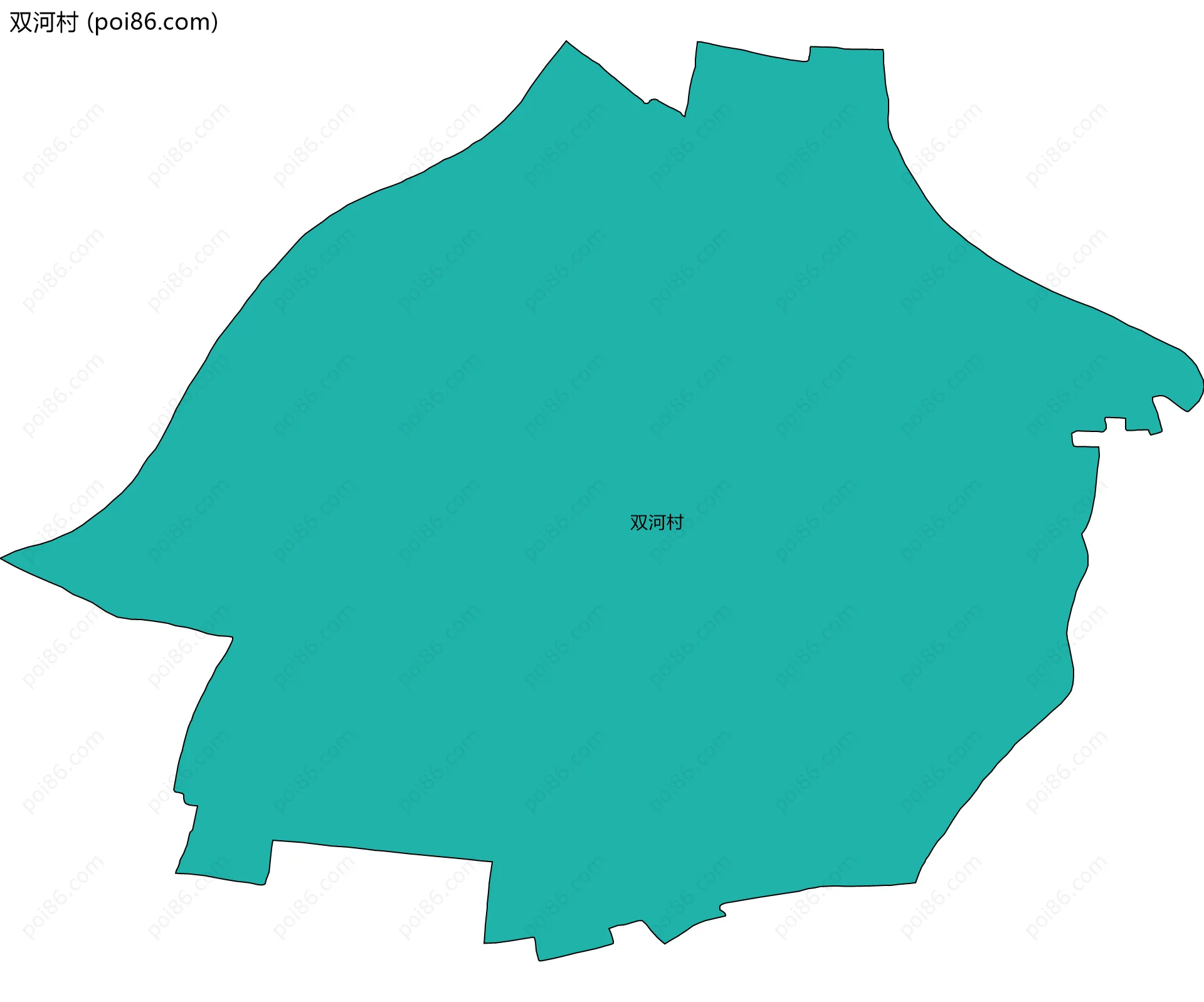 双河村边界地图