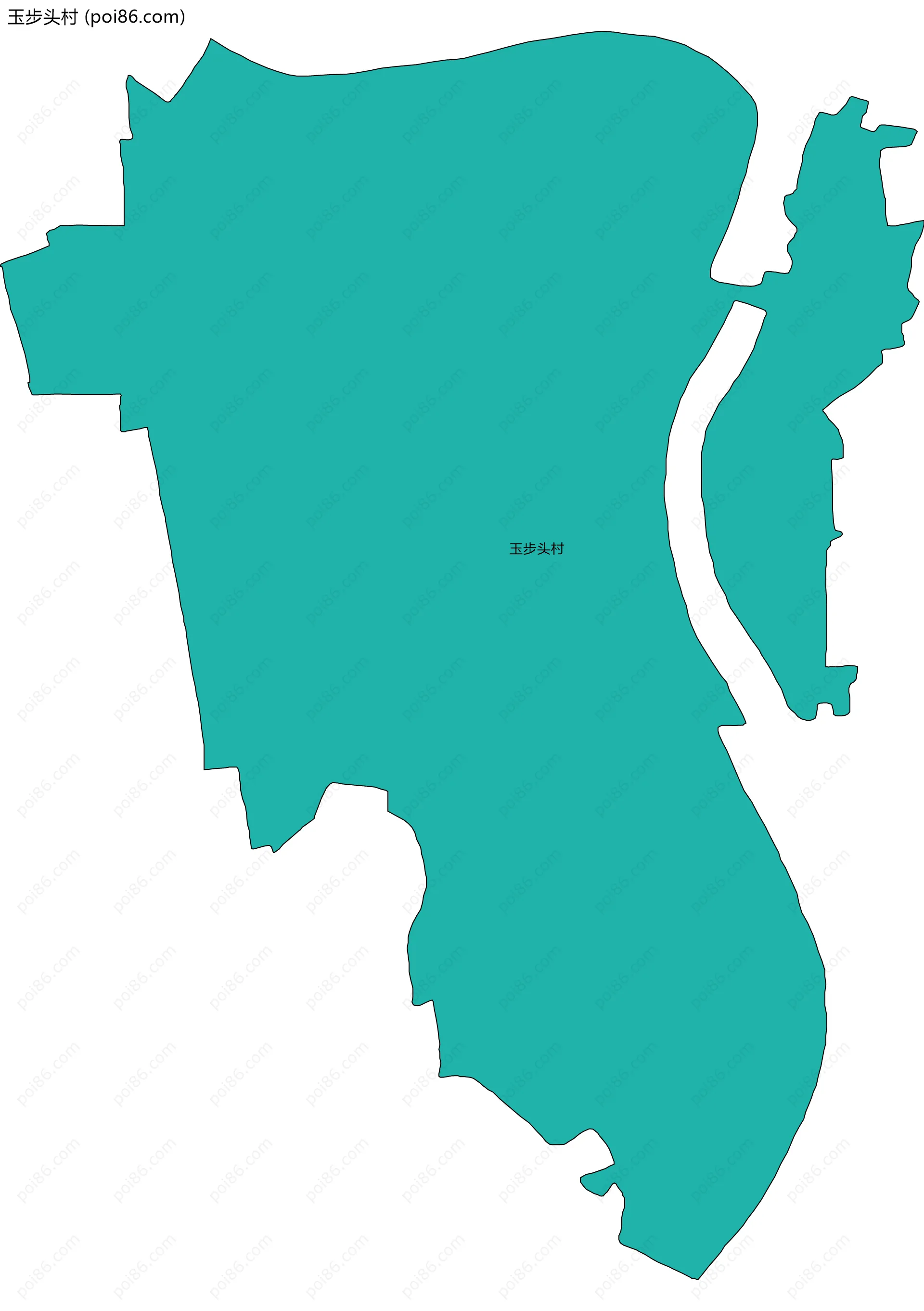 玉步头村边界地图