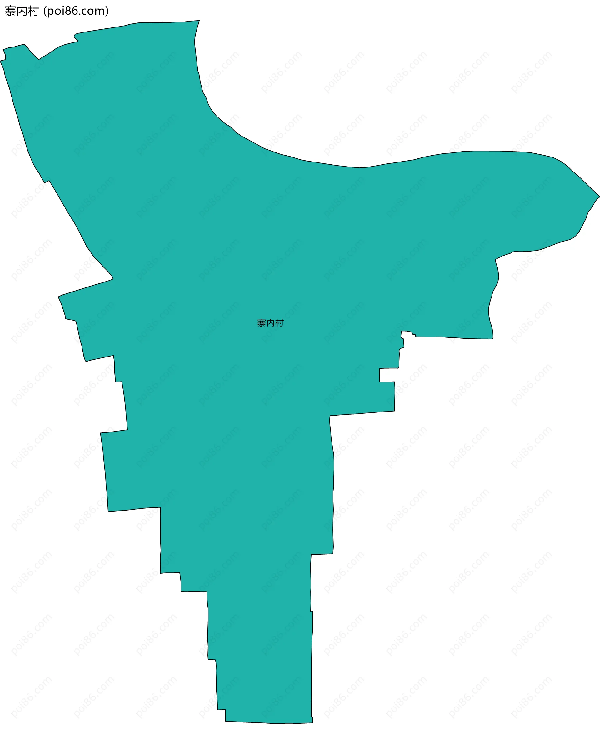 寨内村边界地图