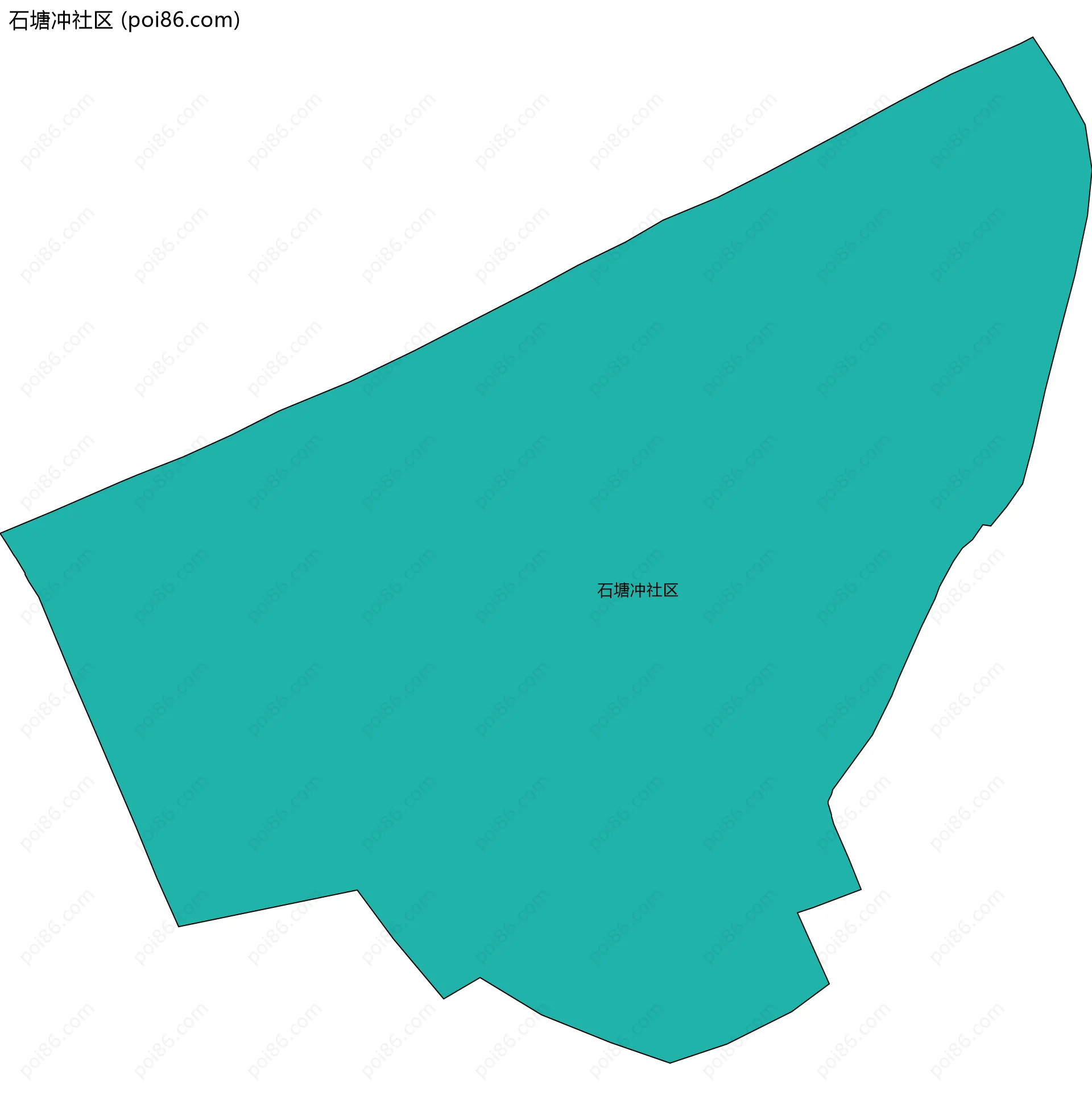 石塘冲社区边界地图