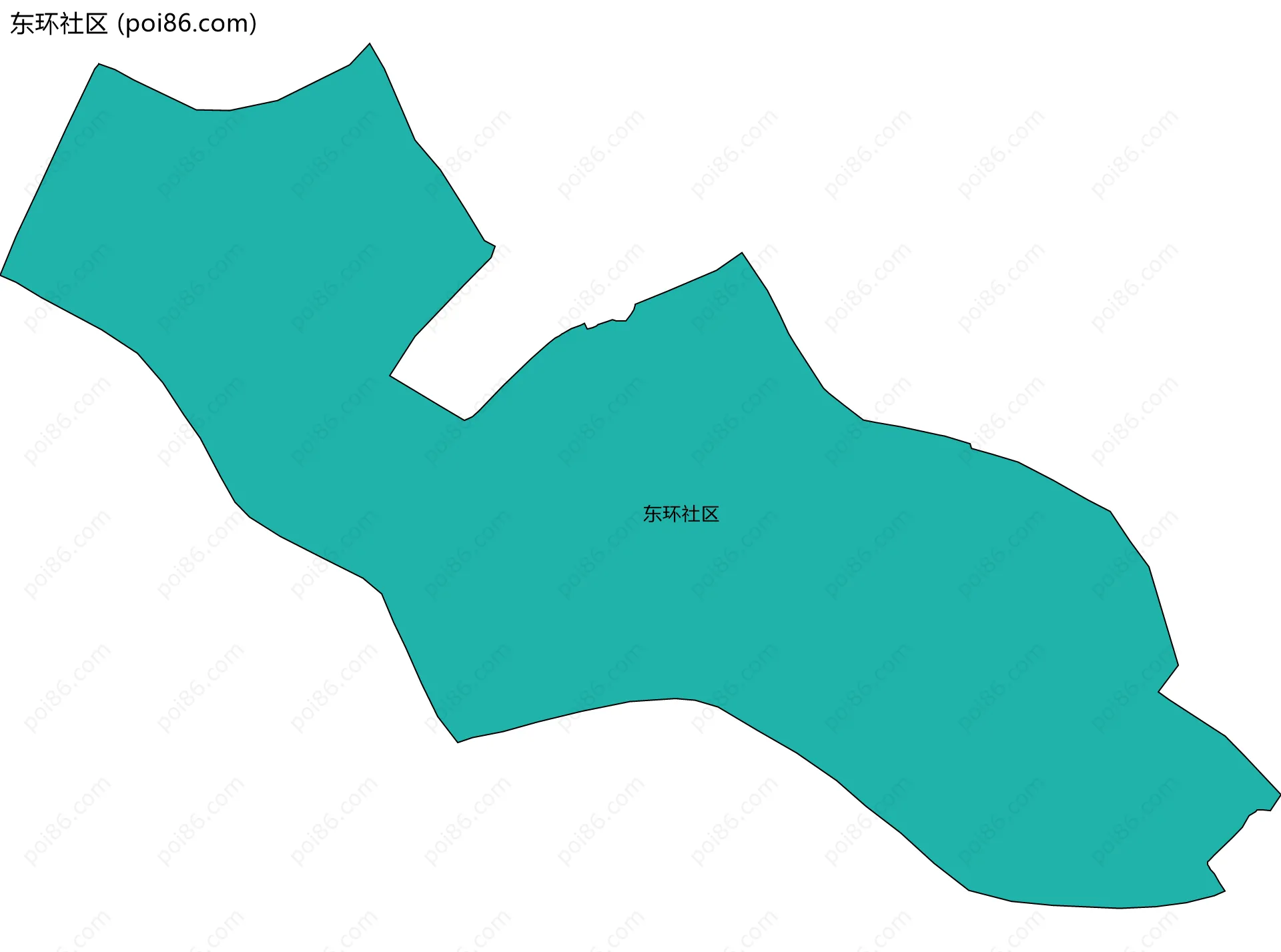 东环社区边界地图