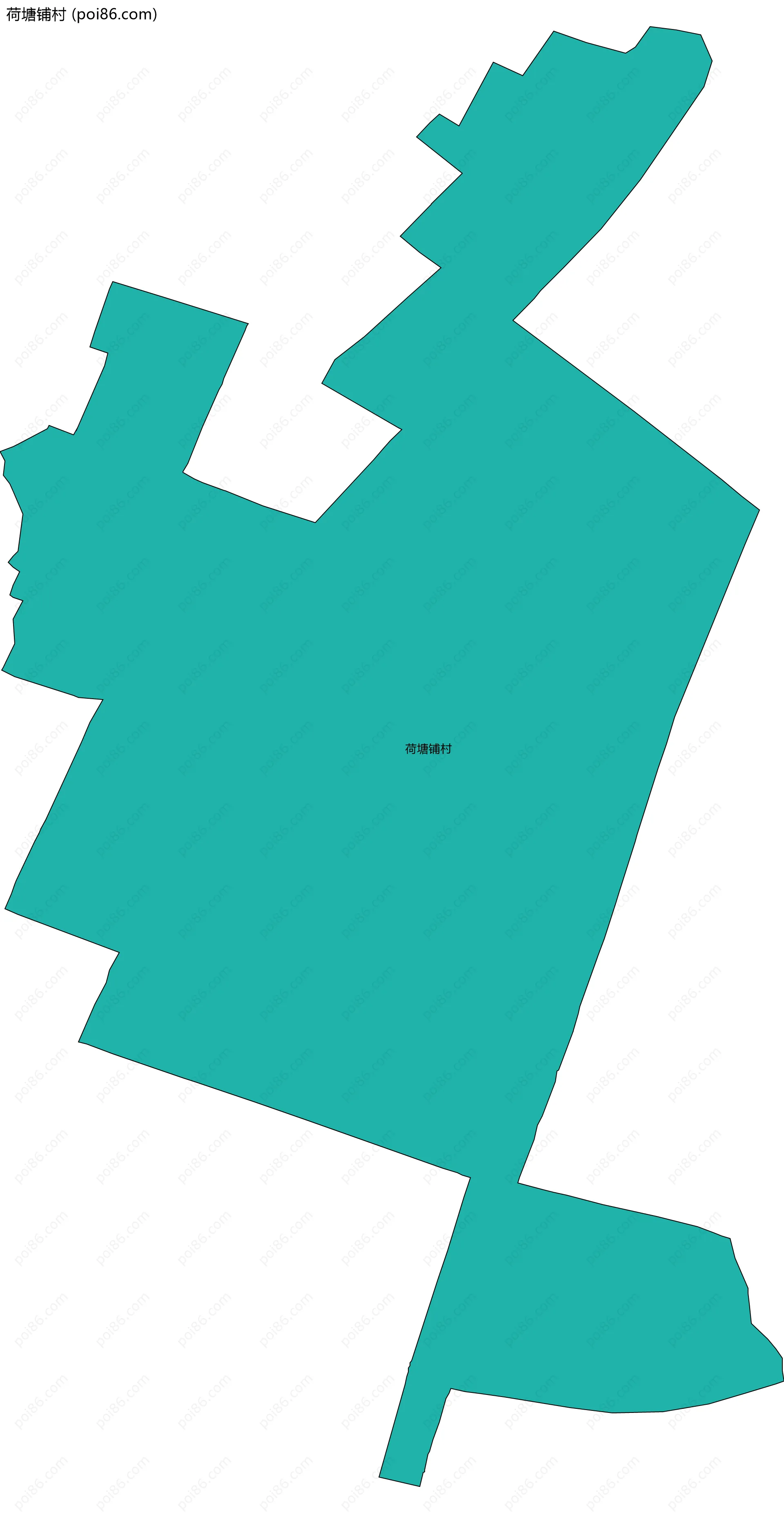 荷塘铺村边界地图