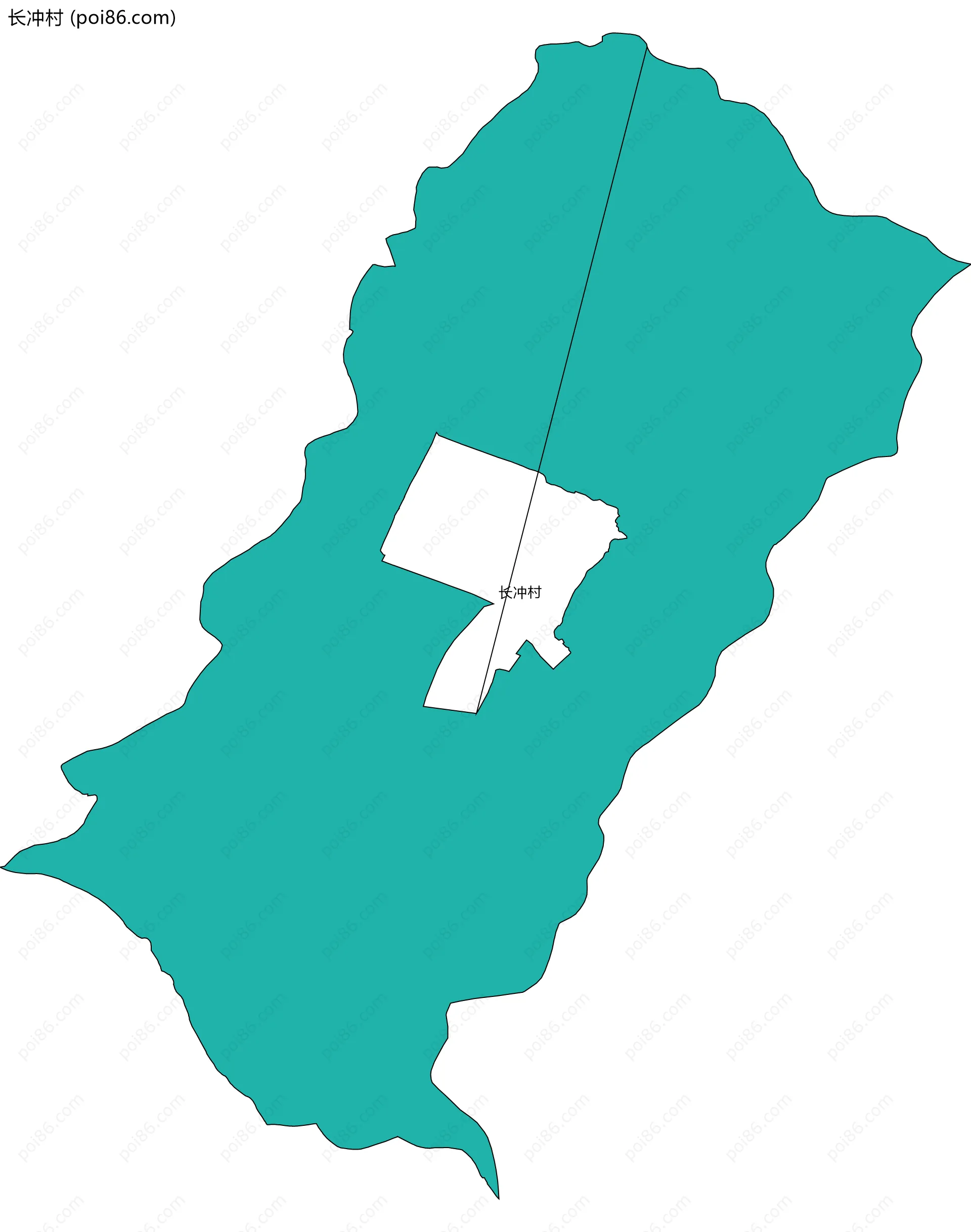 长冲村边界地图