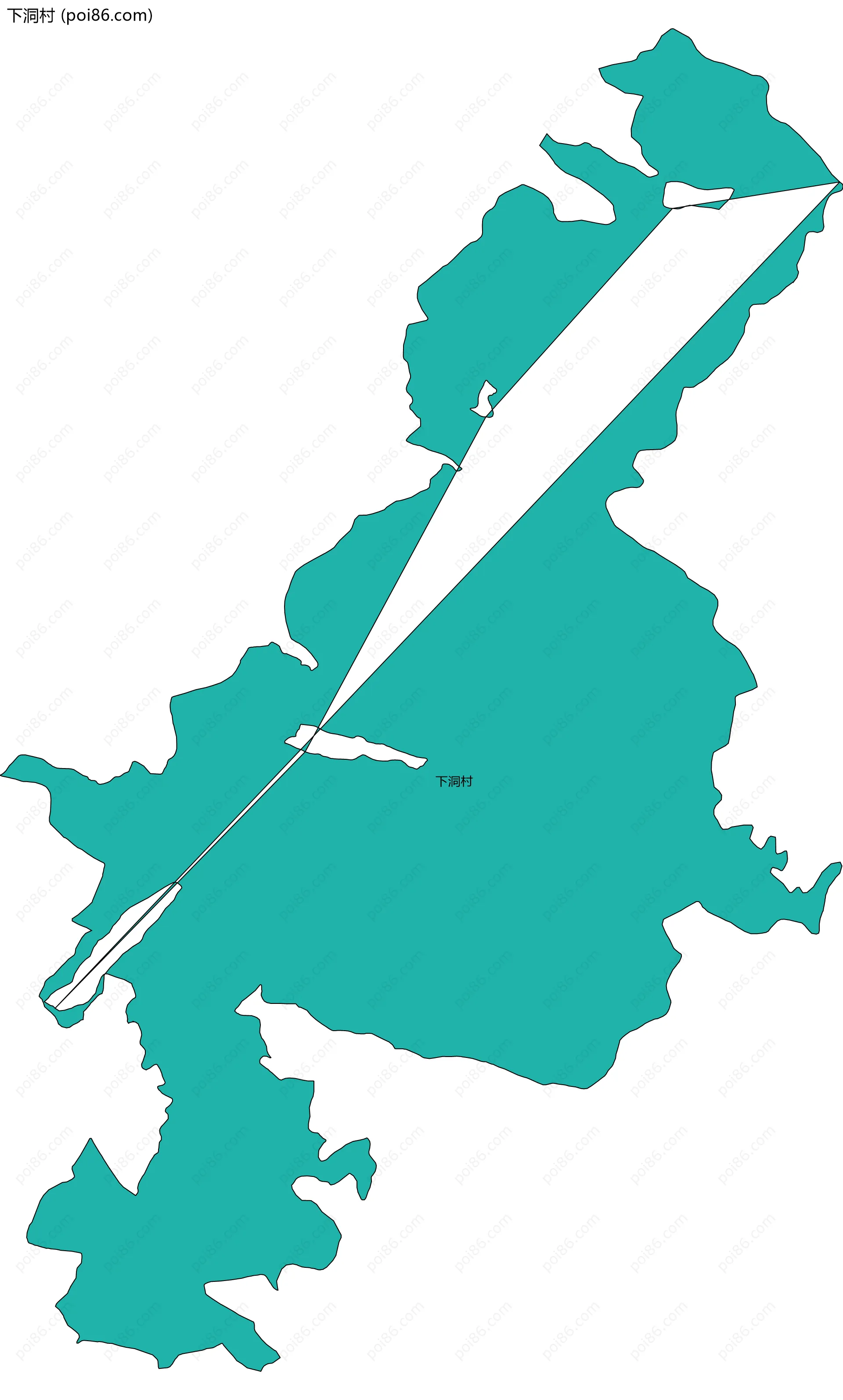 下洞村边界地图