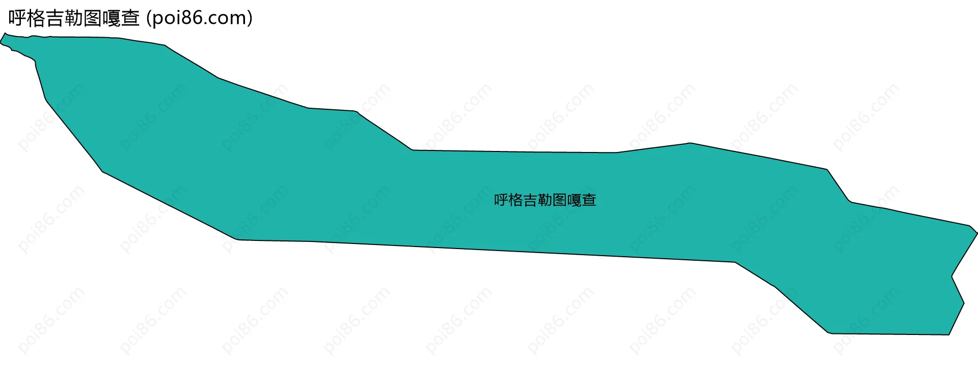 呼格吉勒图嘎查边界地图