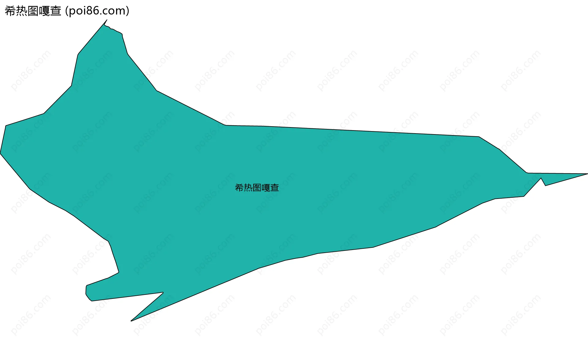 希热图嘎查边界地图