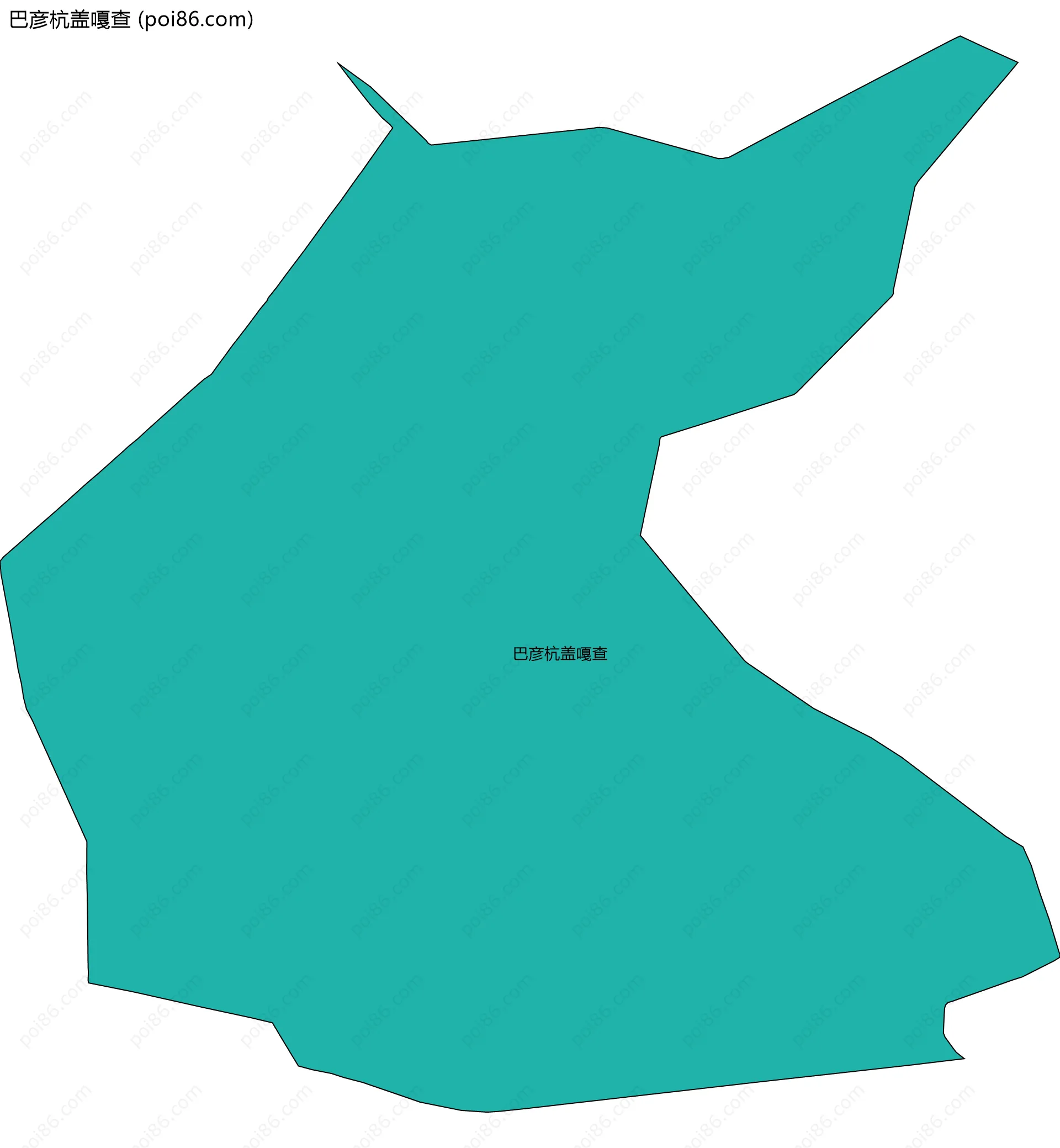 巴彦杭盖嘎查边界地图